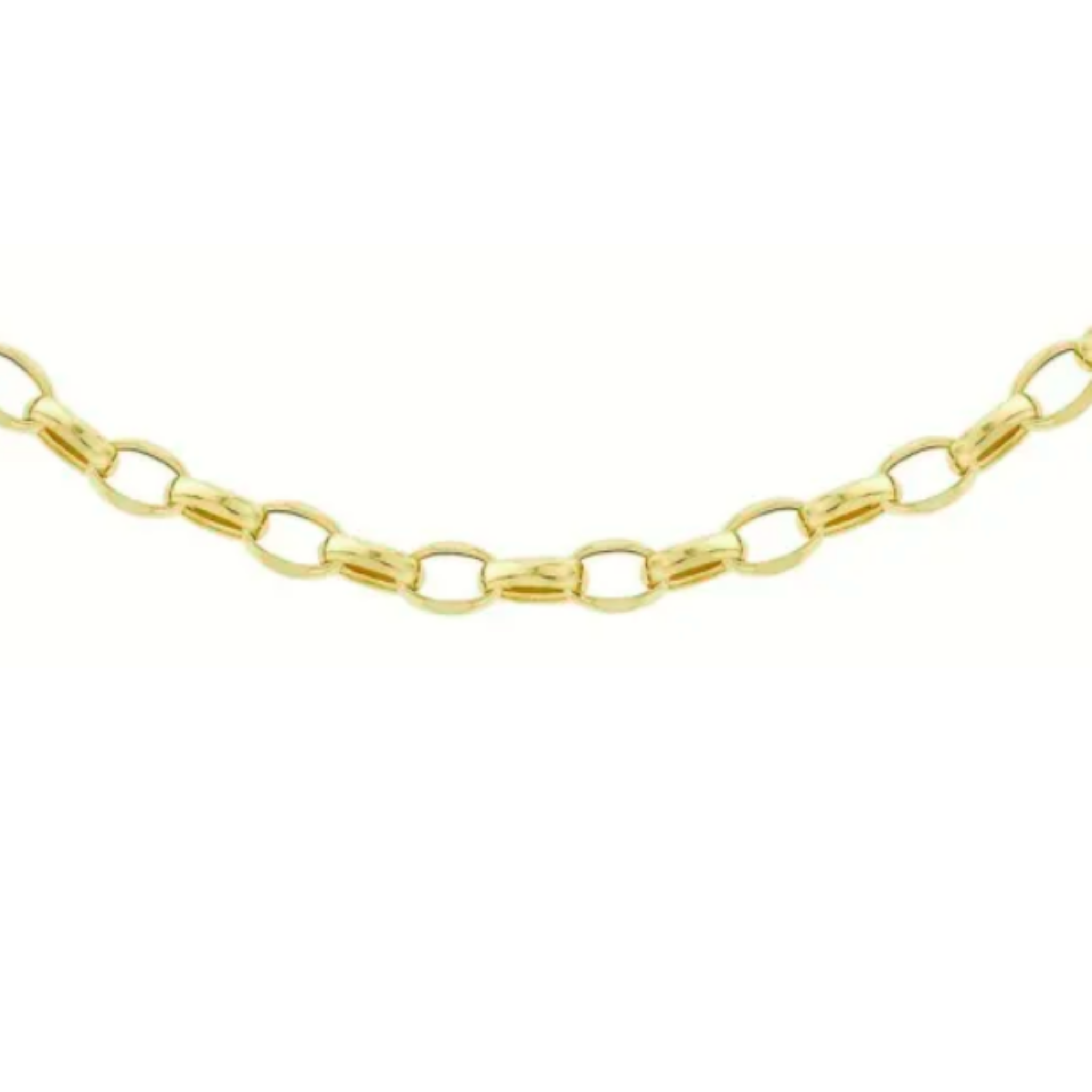 9K YELLOW GOLD BELCHER  CHAIN 45CM