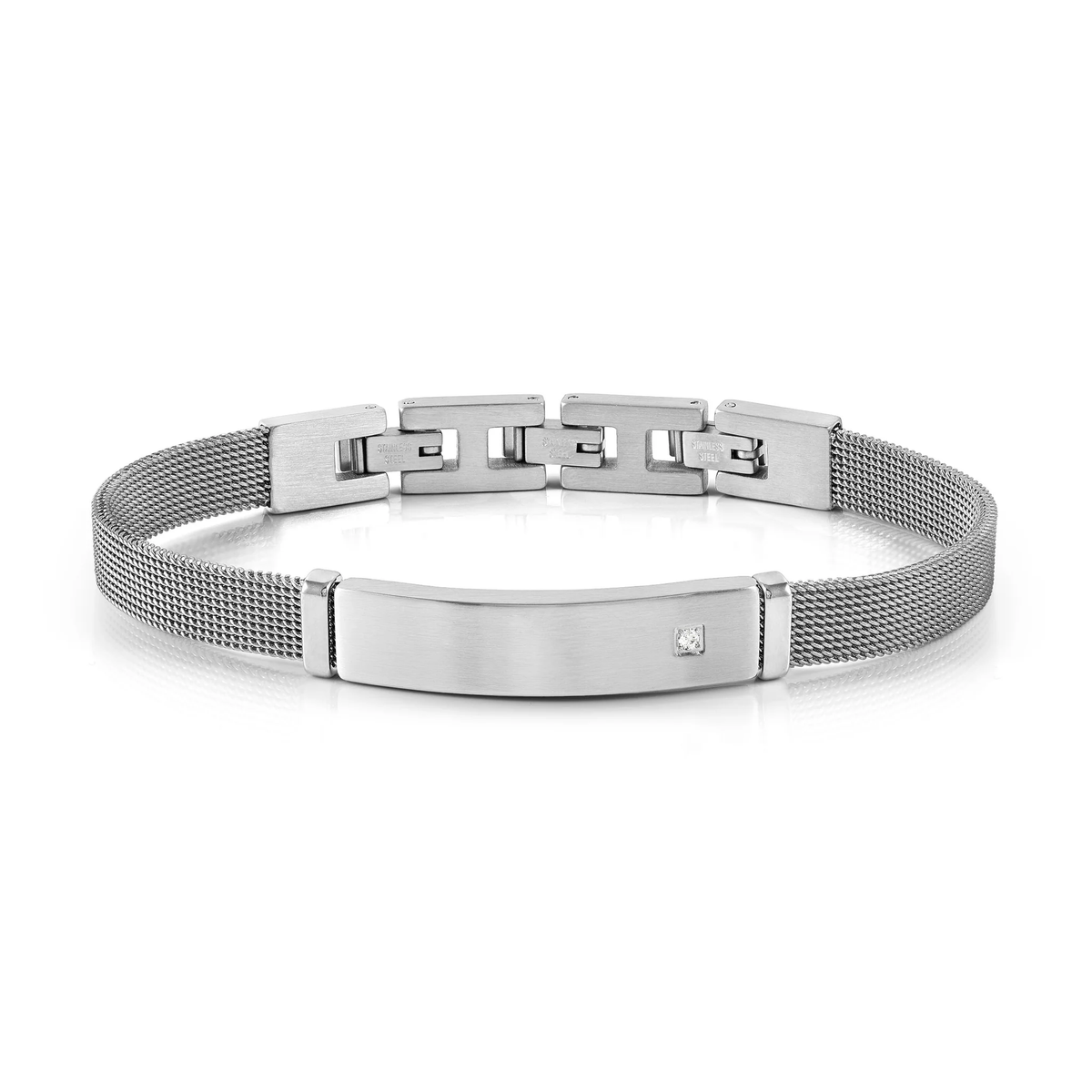 #SEALOVER BRACELET MILANO MESH STRAP & WHITE CZ