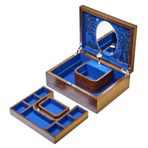 WOLF 190 YEARS BALLET MUSICAL JEWELLERY BOX - WALLNUT