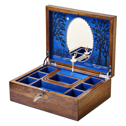WOLF 190 YEARS BALLET MUSICAL JEWELLERY BOX - WALLNUT