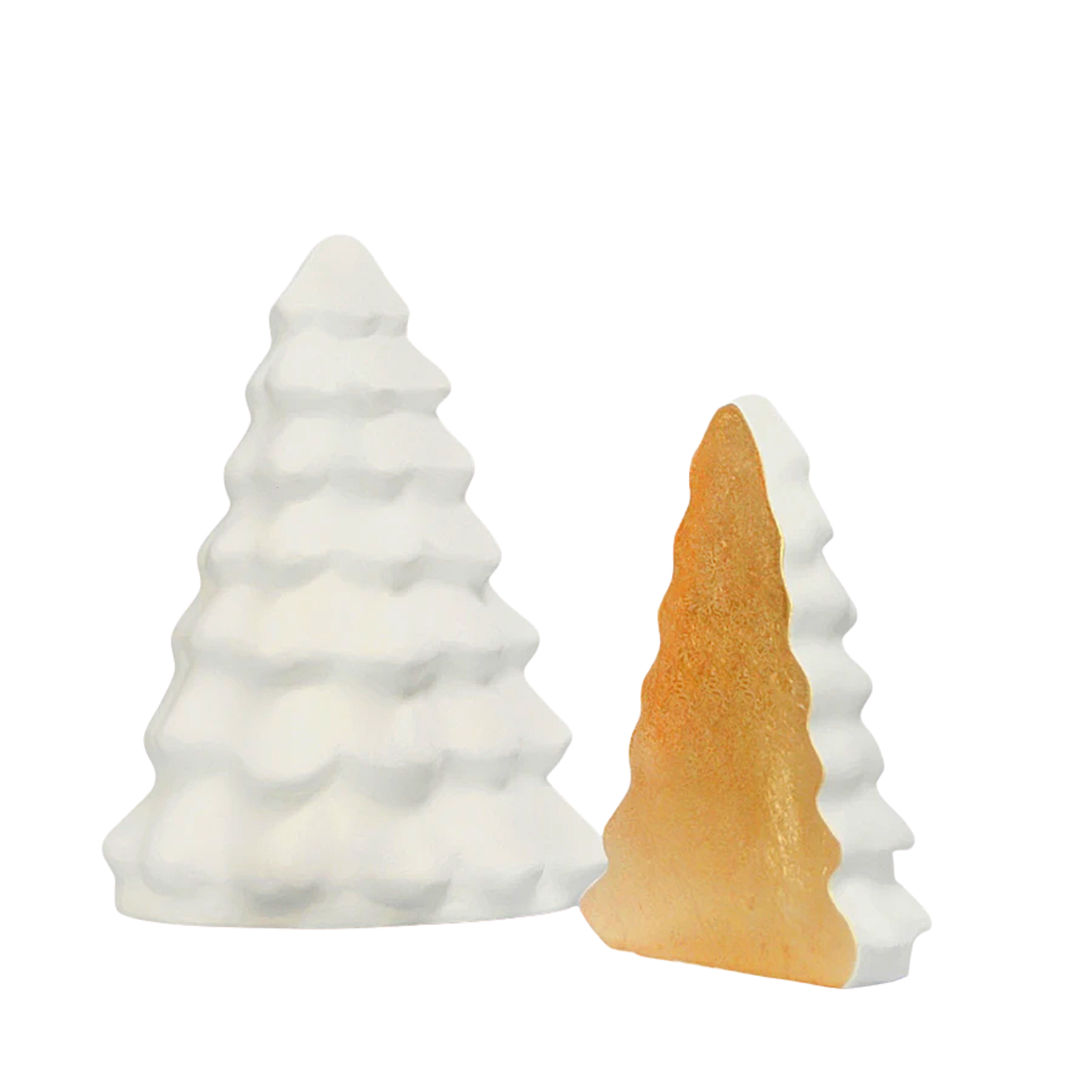 CHRISTMAS TREE SET - WHITE/GOLD