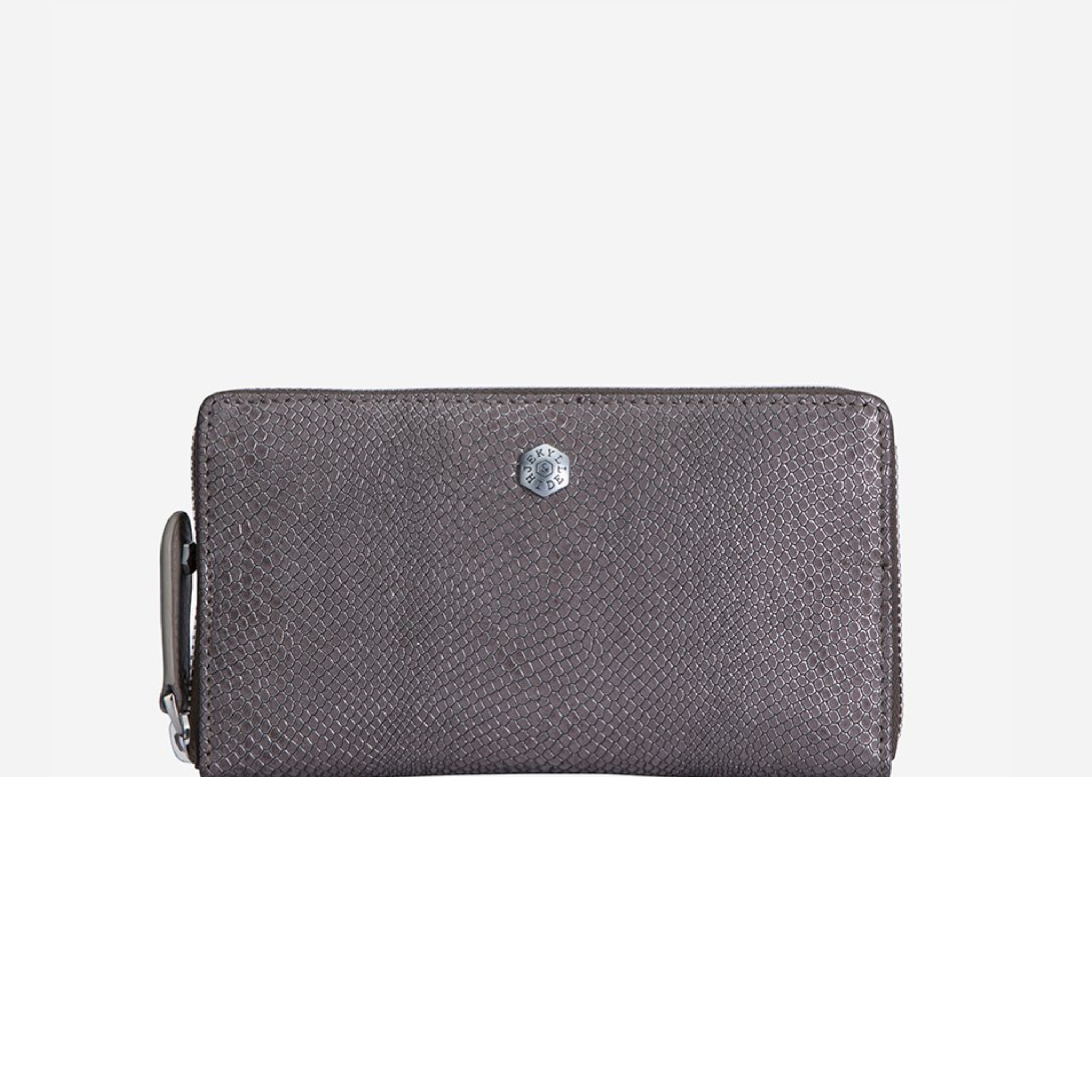 VALENCIA MEDIUM ZIP AROUND LADIES PURSE - GREY