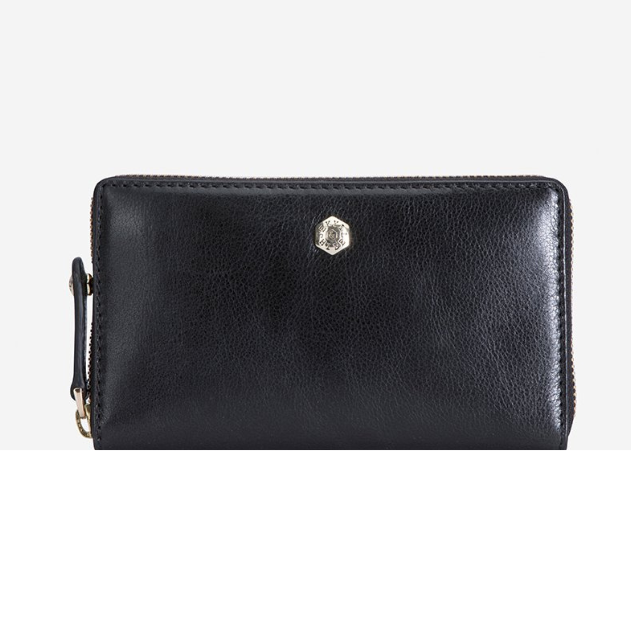 ZULU MEDIUM ZIP AROUND LADIES PURSE - BLACK