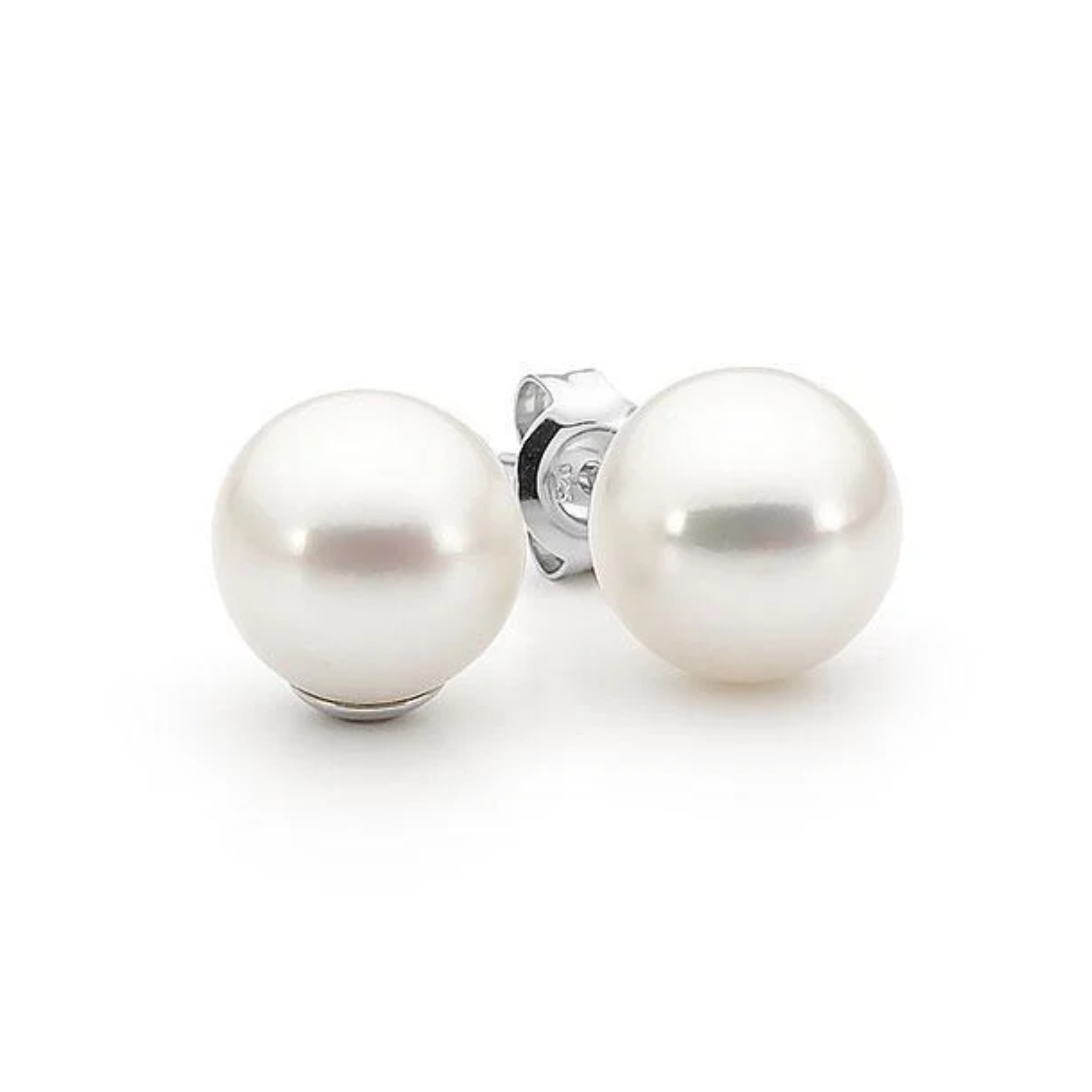 CLAIR DE LUNE STUDS CULTURED FRESHWATER PEARL 8MM