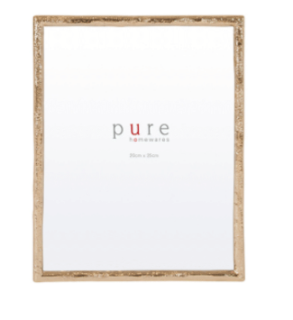 LARGE GOLD LEAF EDGE PHOTO FRAME