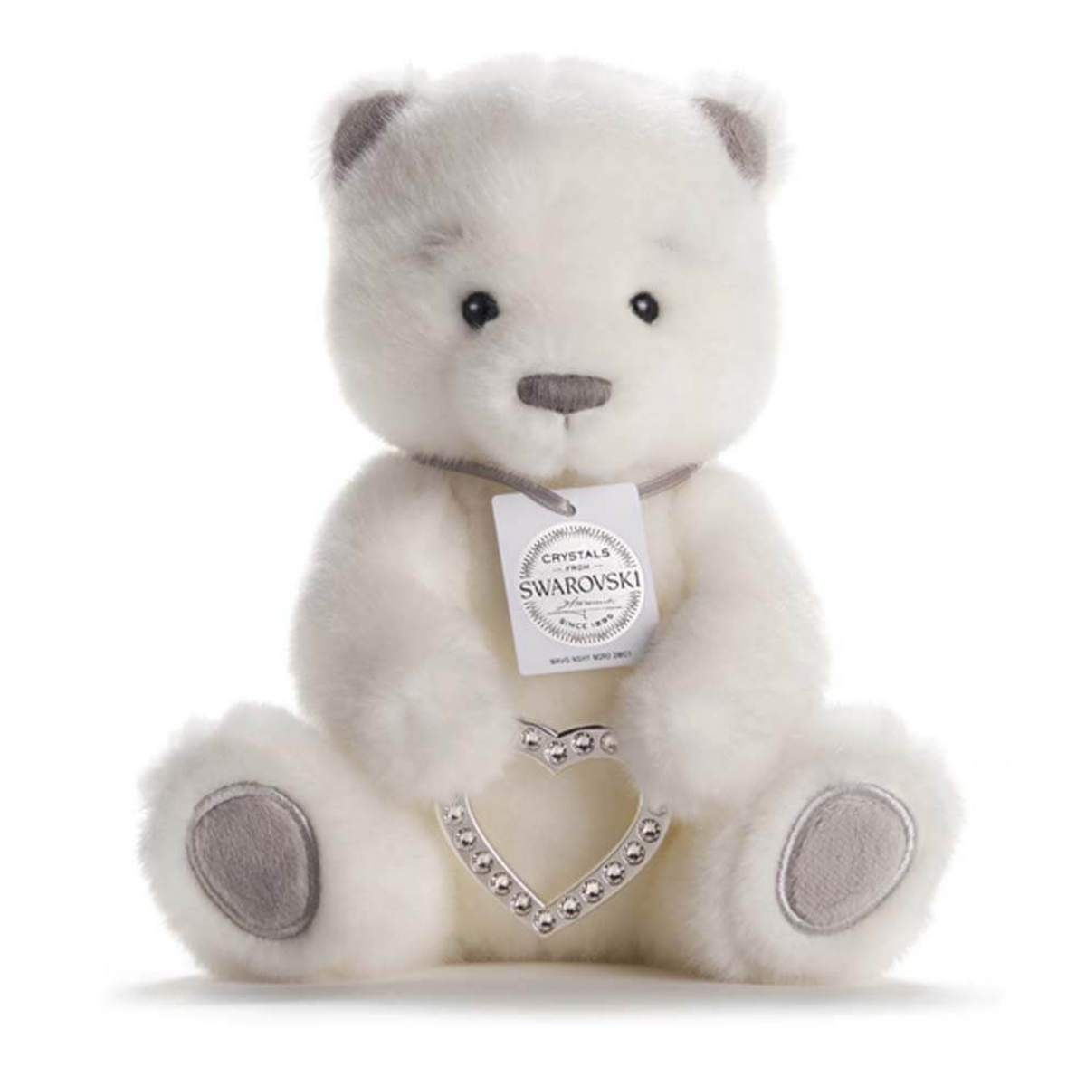 BAILEY BEAR LARGE HEART - SWAROVSKI CRYSTALS