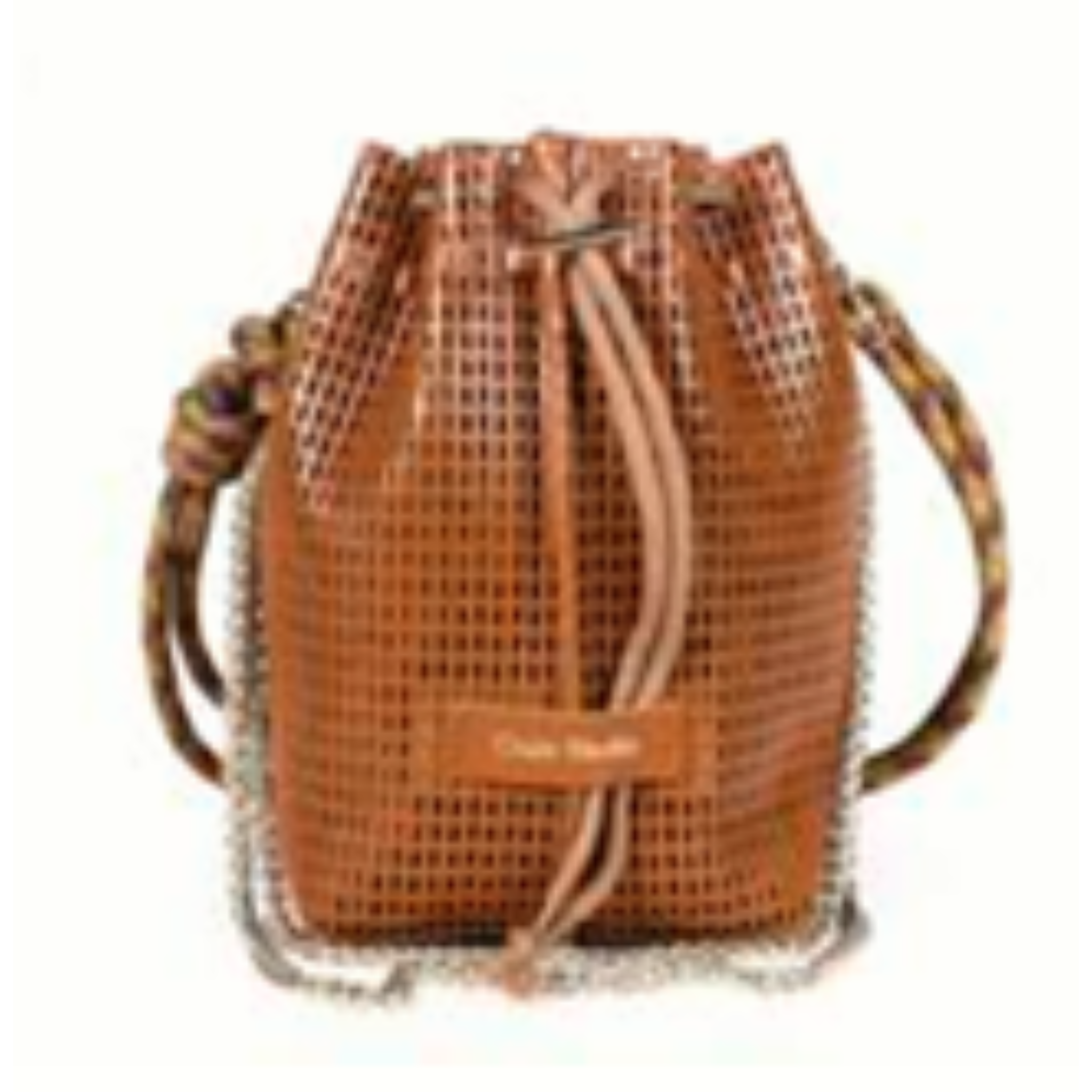 BIBI TAN CALF LEATHER BUCKET BAG - FRANCE