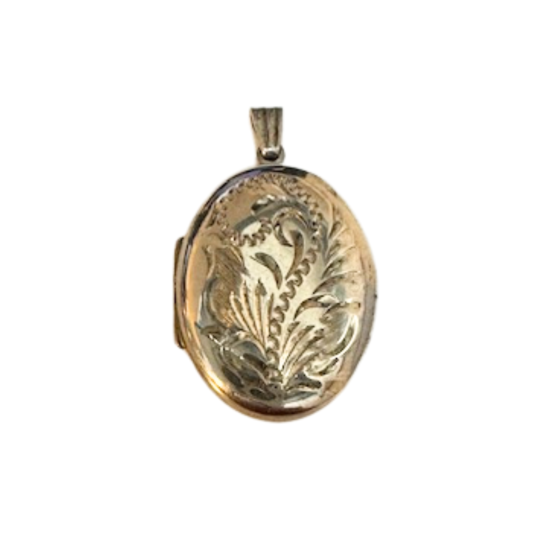 ORNATE LOCKET VINTAGE STERLING SILVER HALLMARKED BIRMINGHAM ENGLAND MAKER ZJ