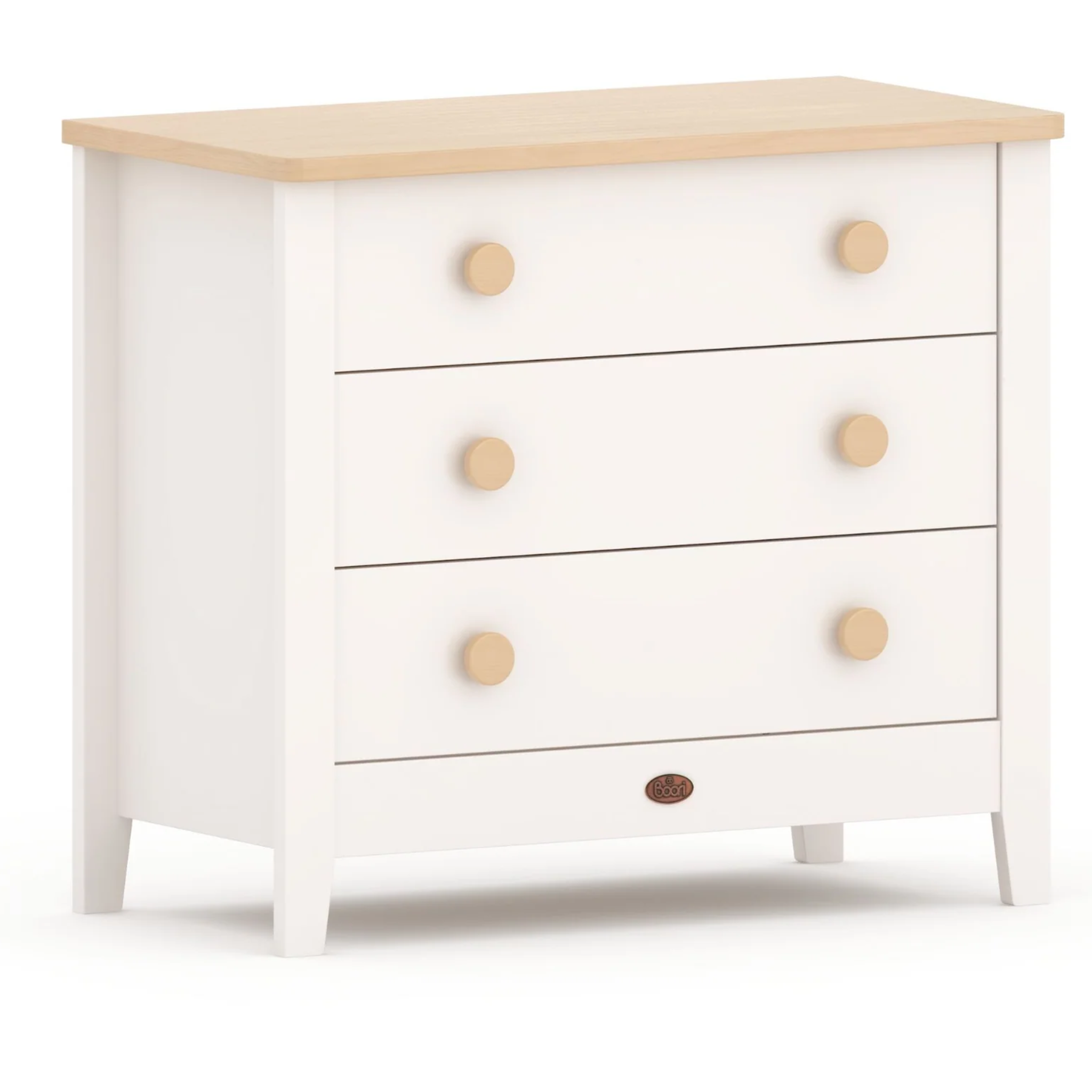 BOORI 3 DRAWER CHEST FOR NURSERY OR KIDS BEDROOM BARLEY & ALMOND