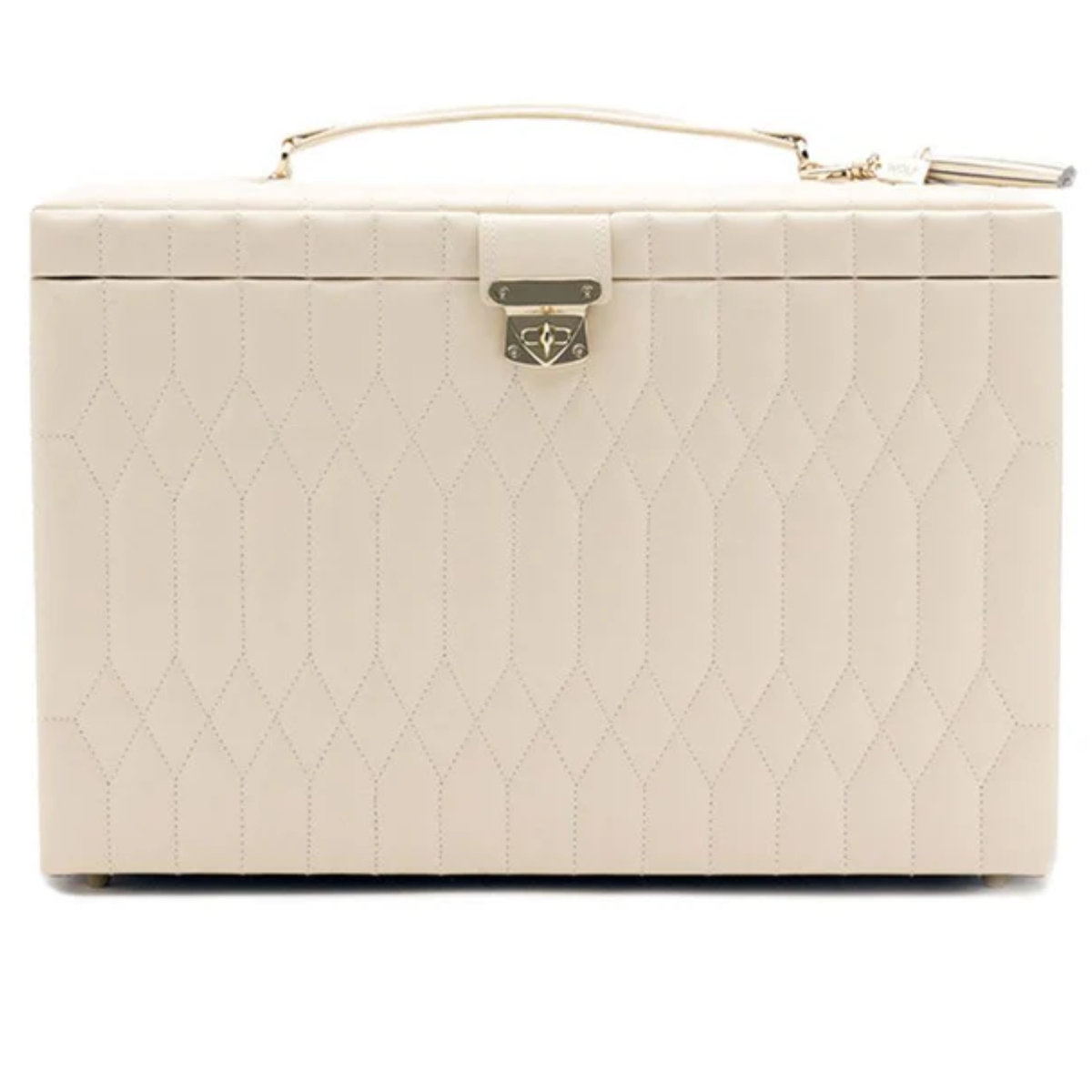 WOLF CAROLINE EXTRA LARGE JEWELLERY CASE - IVORY