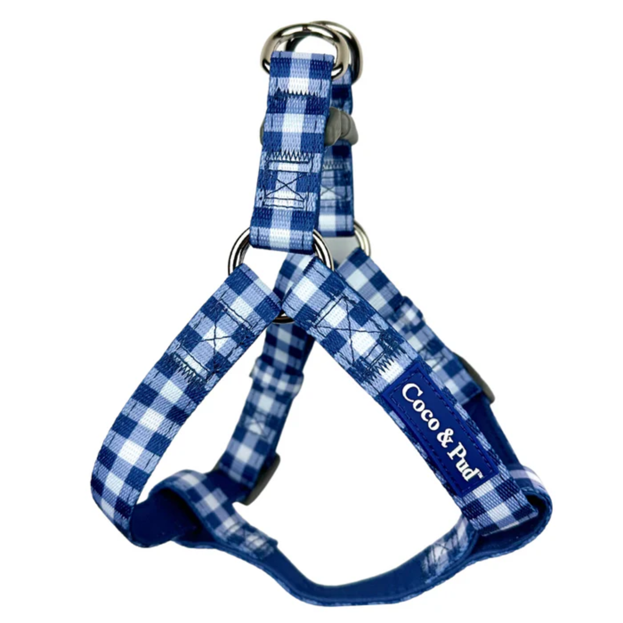 GINGHAM NAVY UNICLIP LITE HARNESS SM