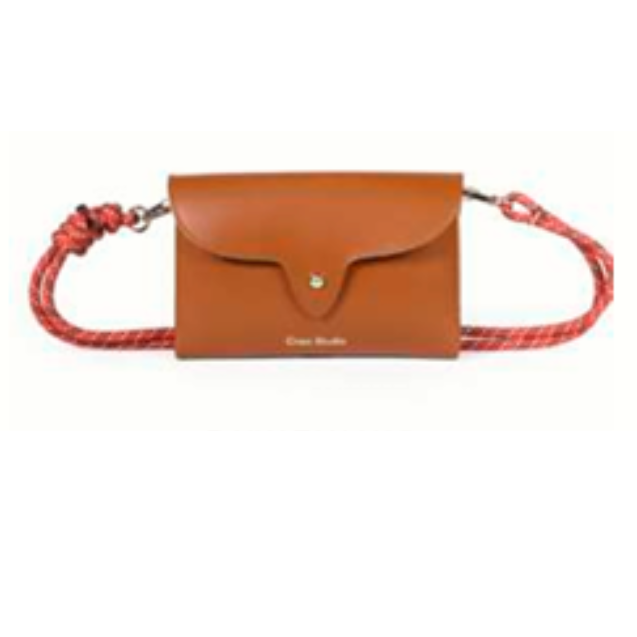 DAILY TAN CALF LEATHER BOX POUCH/BAG