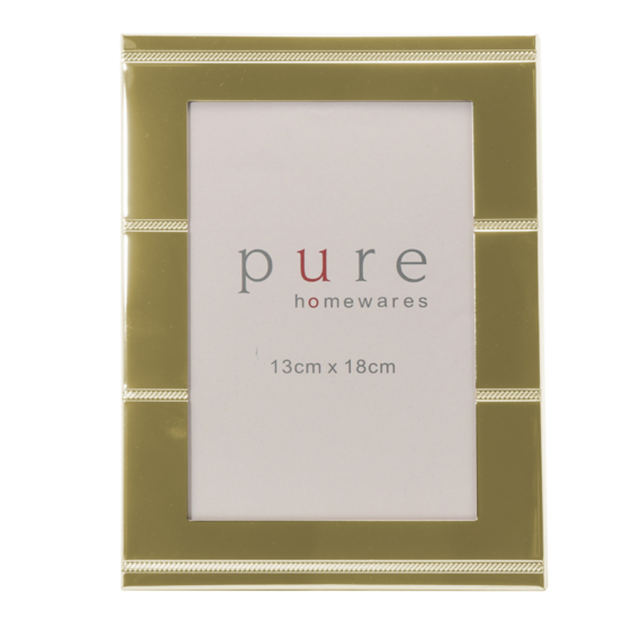 FRAME CHAMPAGNE PANELLED 18x13CM