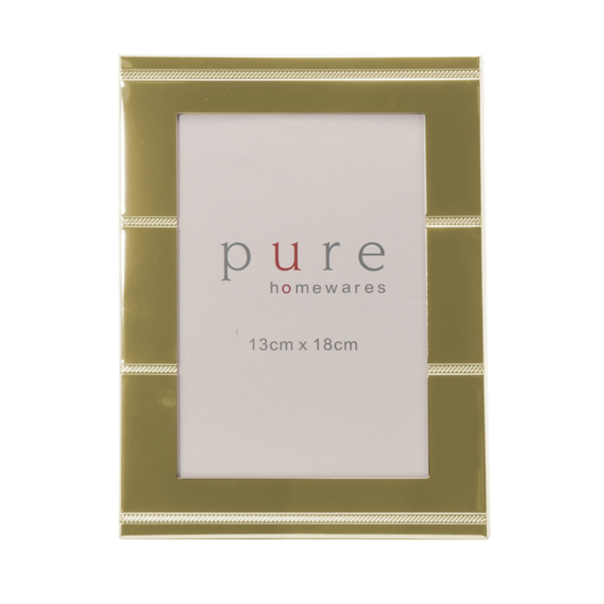 CHAMPAGNE PANELLED PHOTO FRAME 15x10CM