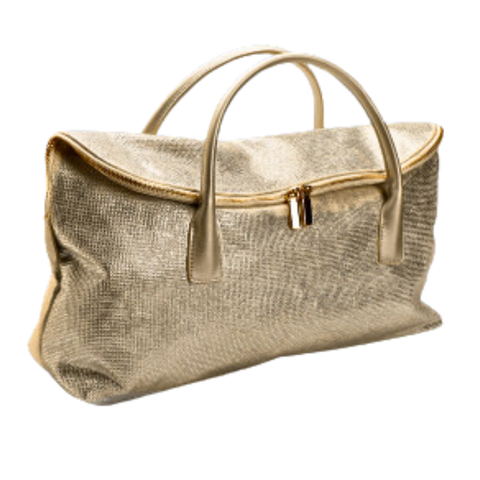 GLOMESH STYLE WEEKENDER OVERNIGHT BAG- GOLD