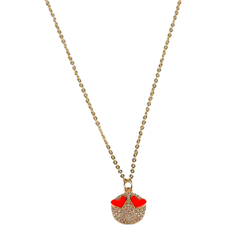 GOOD VIBES CHARM NECKLACE-GHOST & LOLA