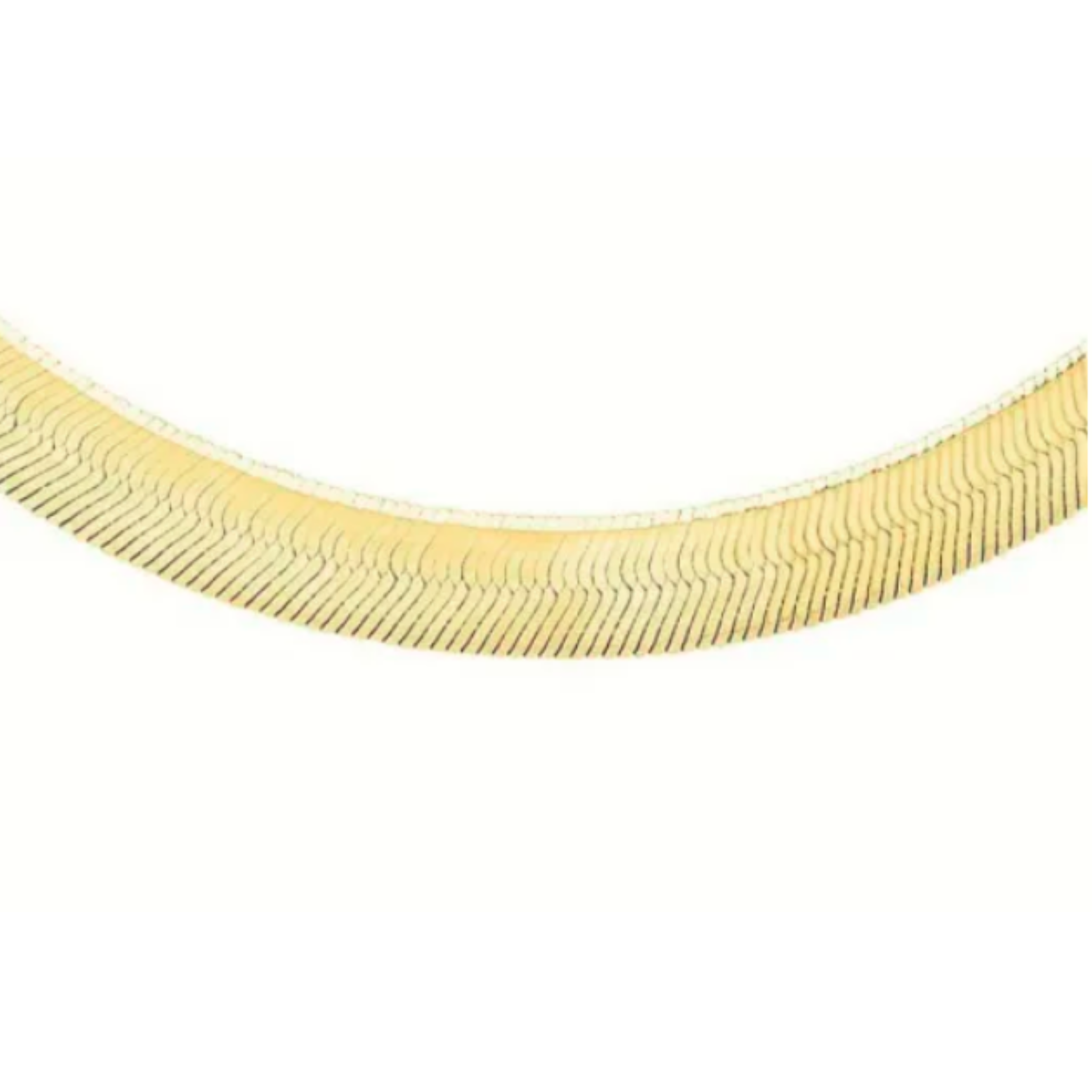 HERRINGBONE NECKLACE 9K SOLID GOLD 46CM