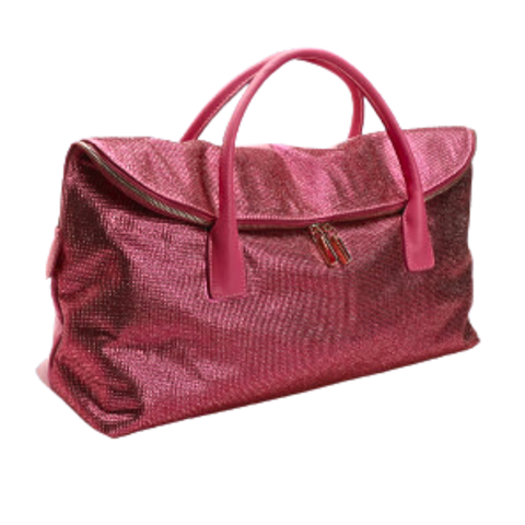 GLOMESH STYLE WEEKENDER OVERNIGHT BAG- HOT PINK