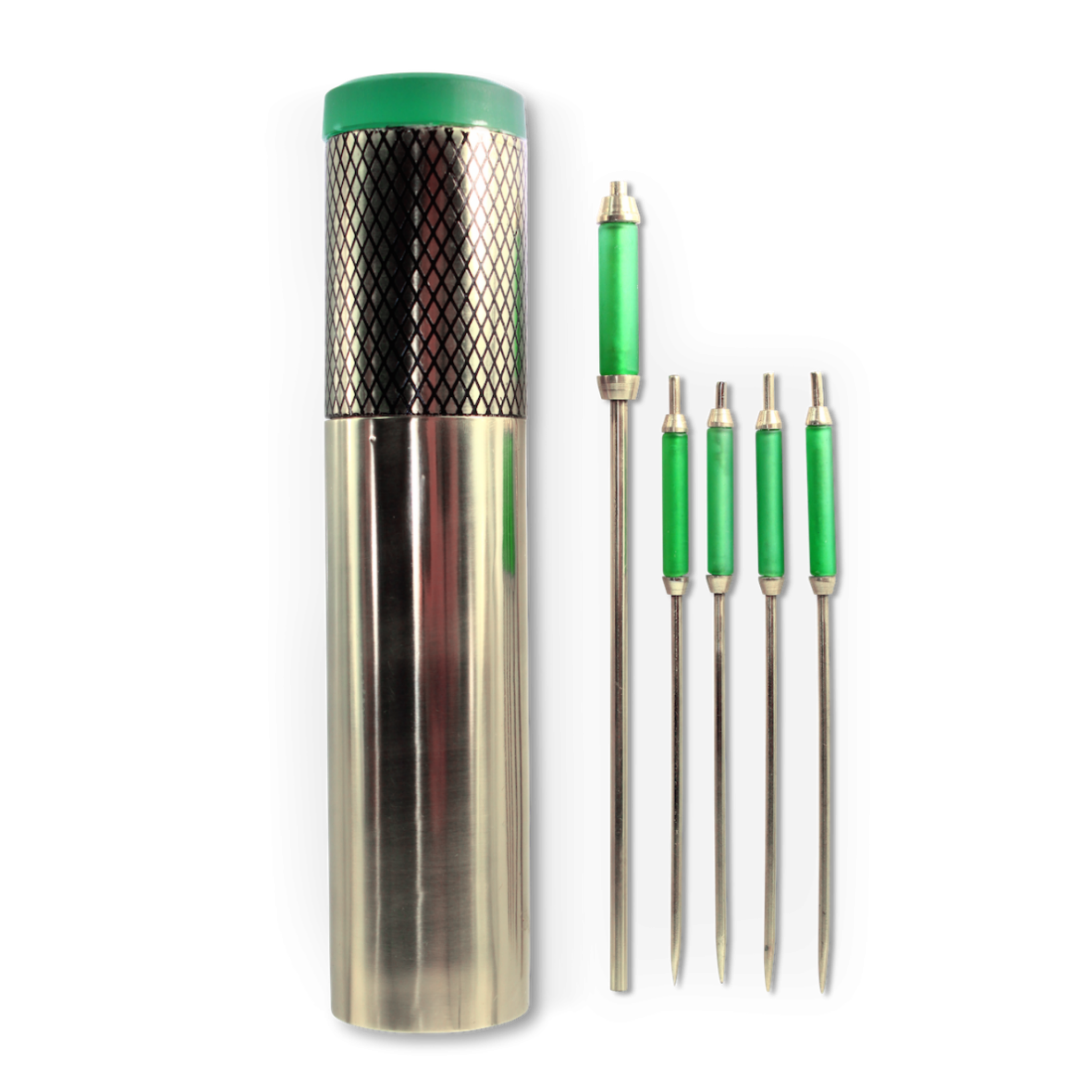 HAVANA COCKTAIL MIXER & SPEAR SET - BRASS + JADE GLASS