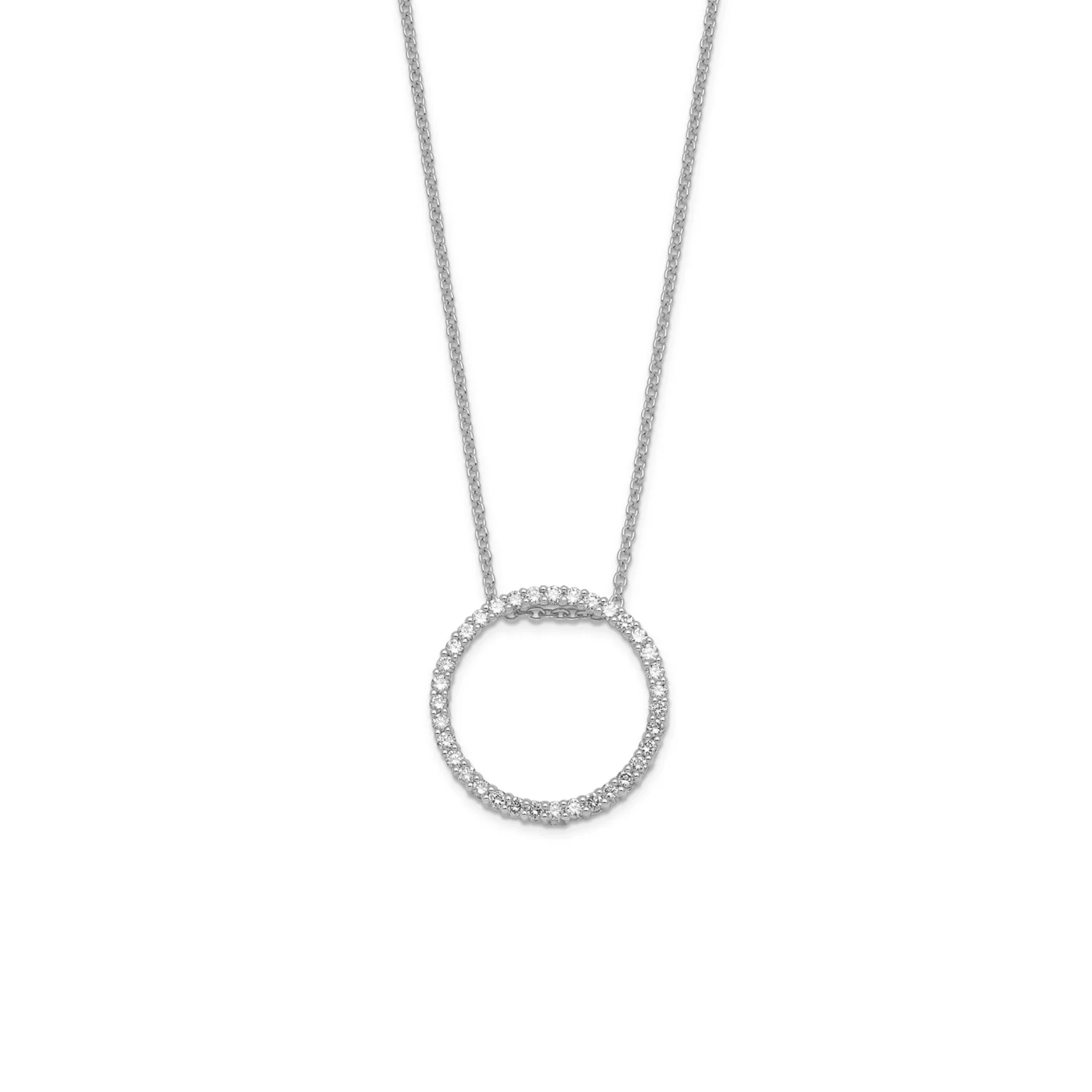 0.33CT LAB GROWN DIAMOND PENDANT IN 9K WHITE GOLD
