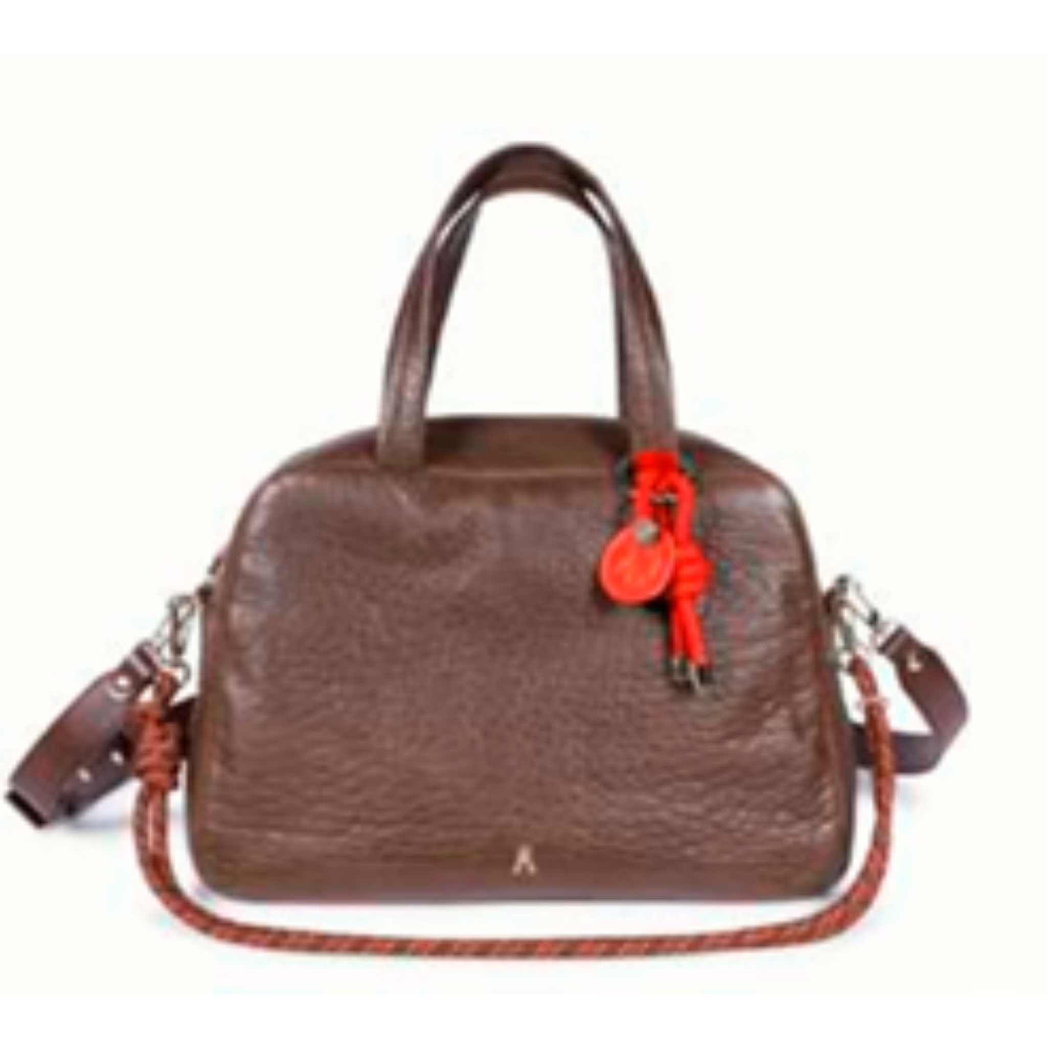MADE BUBBLE BRUN LAMB LEATHER BAG - FRANCE