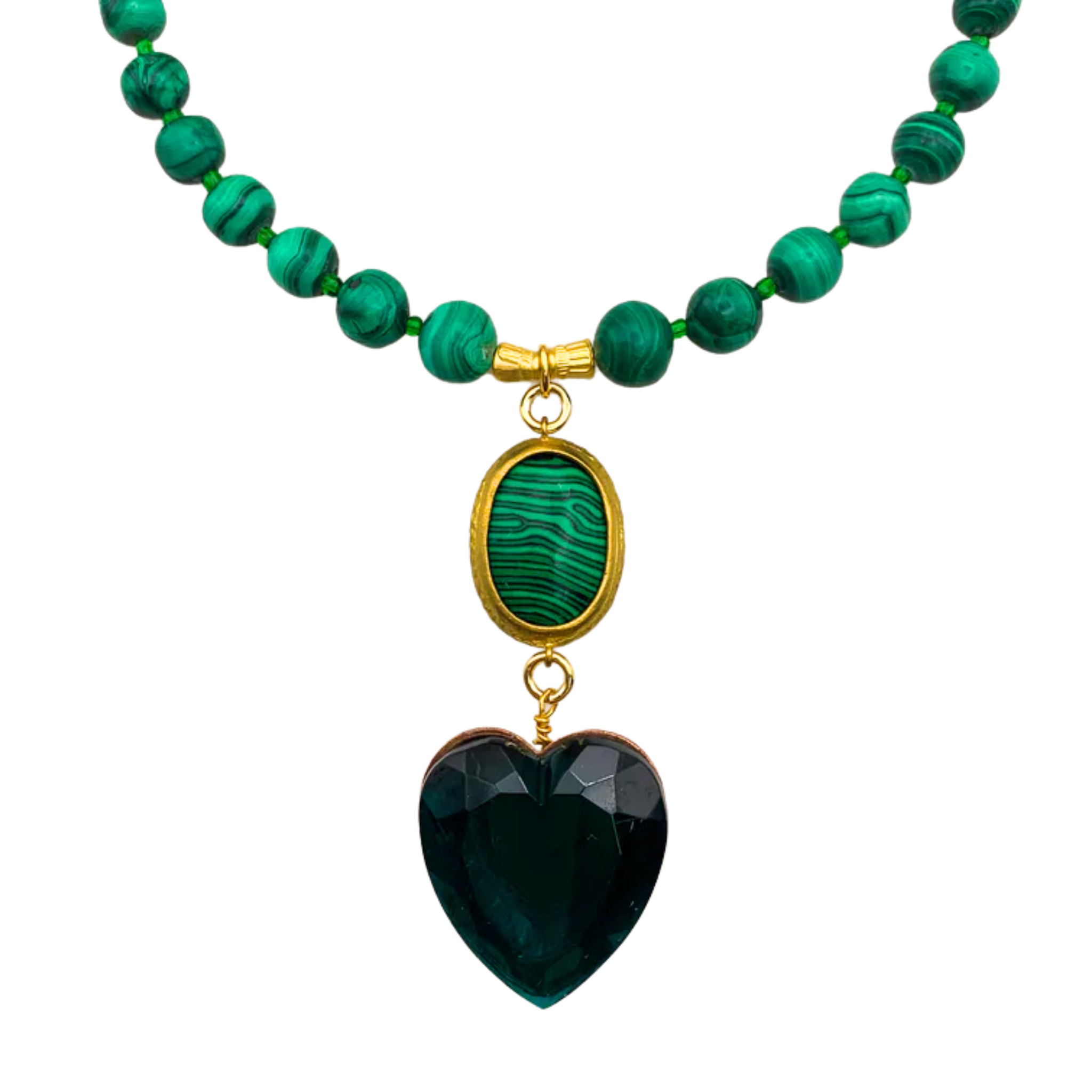 MALACHITE SPIRIT NECKLACE - GHOST AND LOLA