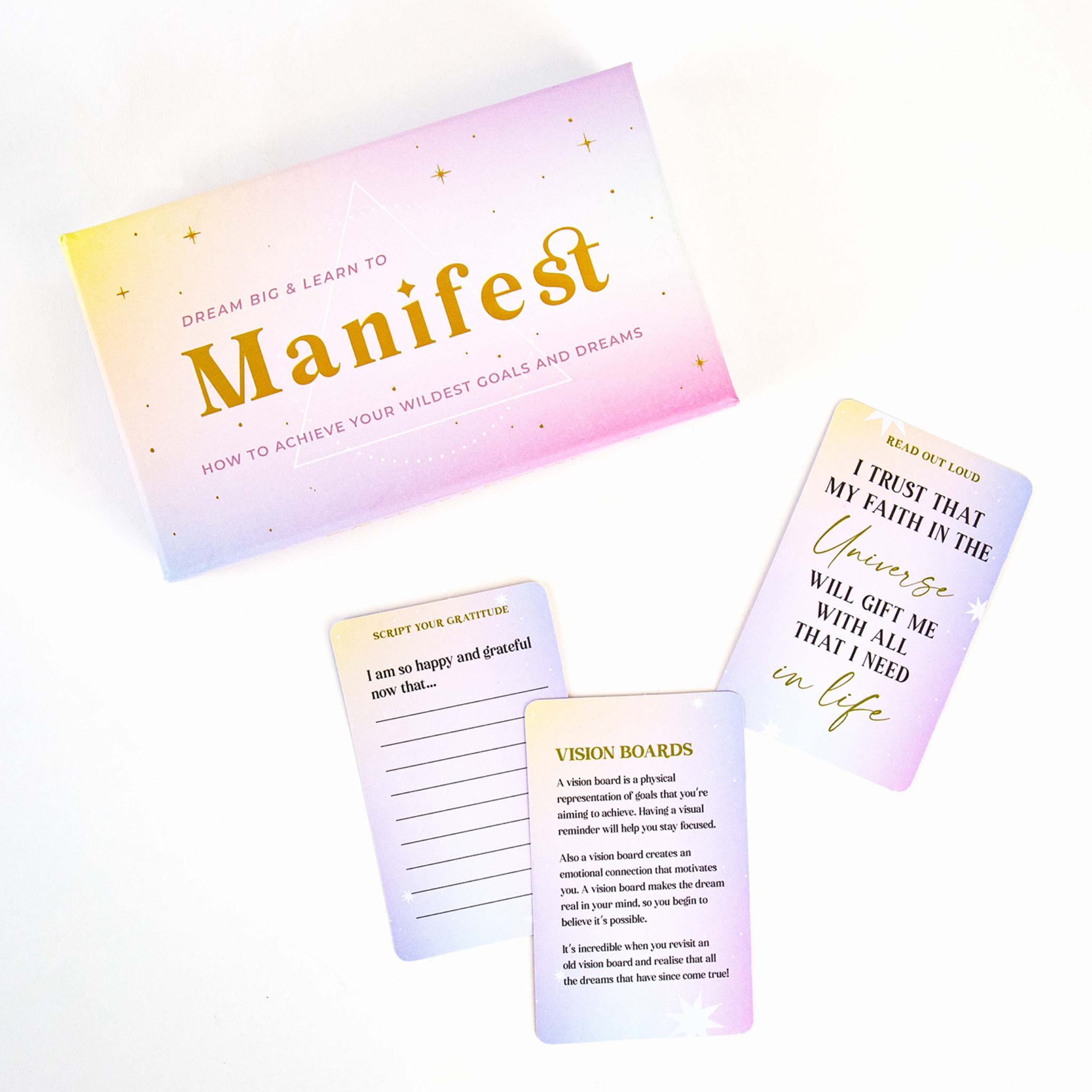 DREAM BIG & LEARM TO MANIFEST LIFESTYLE CARDS