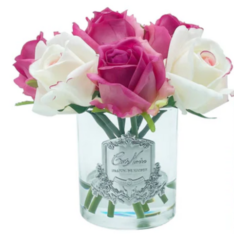 COTE NOIRE PREMIUM ROSE BUD BOUQUET -MAGENTA & BLUSH