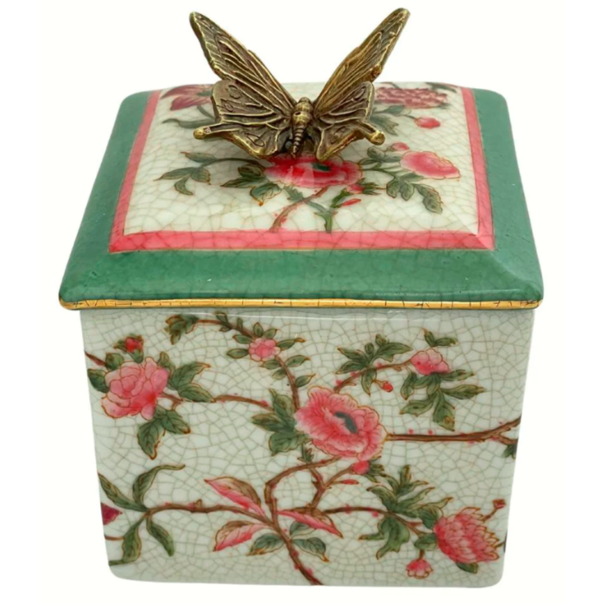 CAM MUSEO TRINKET BOX - BRONZE &  PORCELAIN