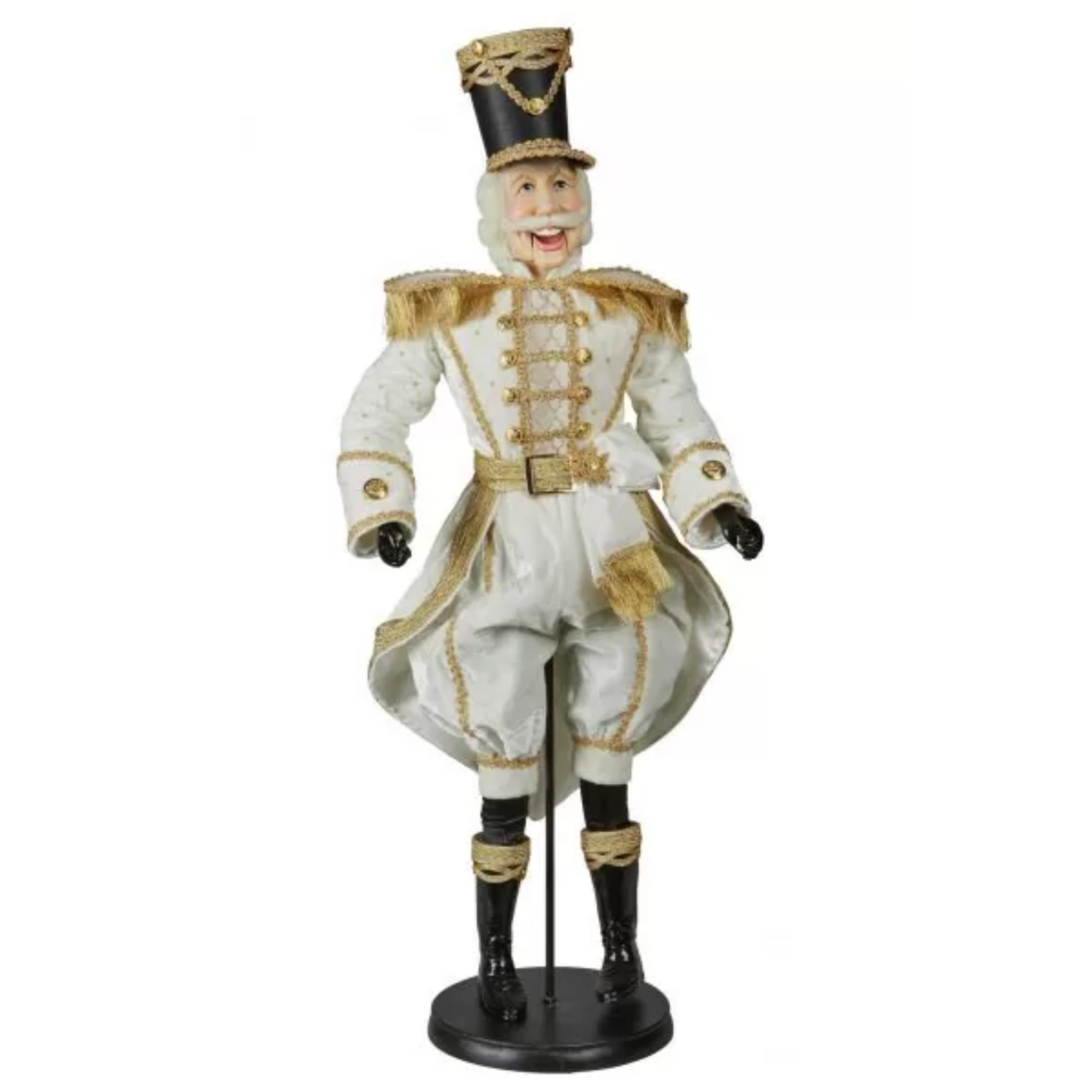 NUTCRACKER "EIRKUR' WHITE/GOLD 89CM(H) - LUCINDA ELDIN