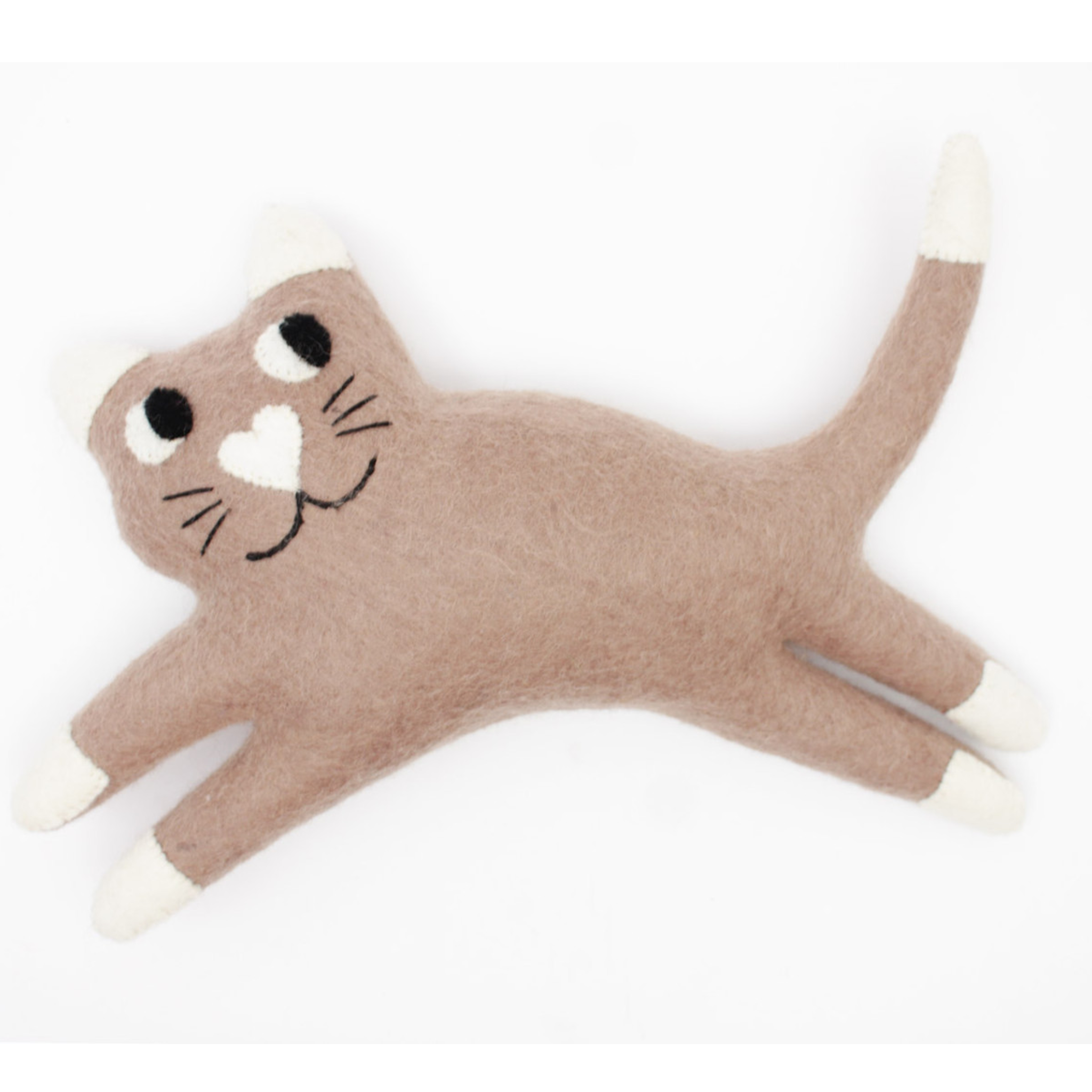 CAT CUSHION / PLUSH TOY -  BEIGE