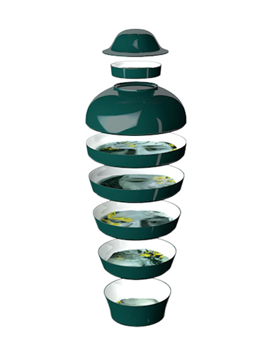 QING STACKABLE DISHES - RIVER