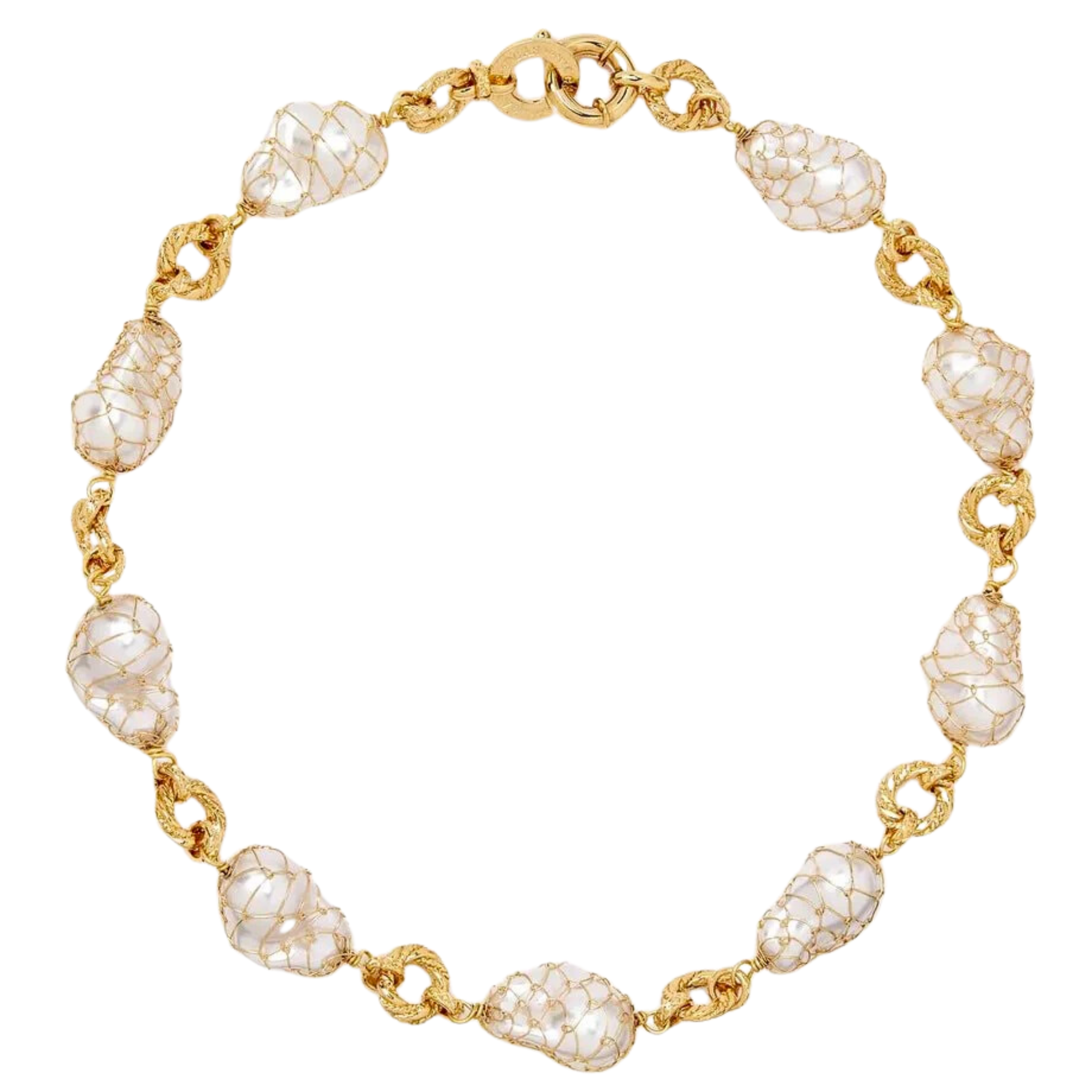 GAS BIJOUX - RAINBOW BIWA BIS NECKLACE - PEARL & GOLD