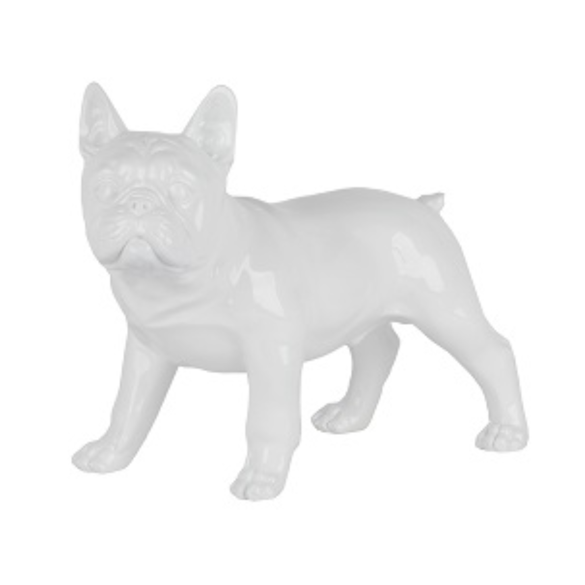 SMALL FRENCH BULLDOG STANDING - WHITE