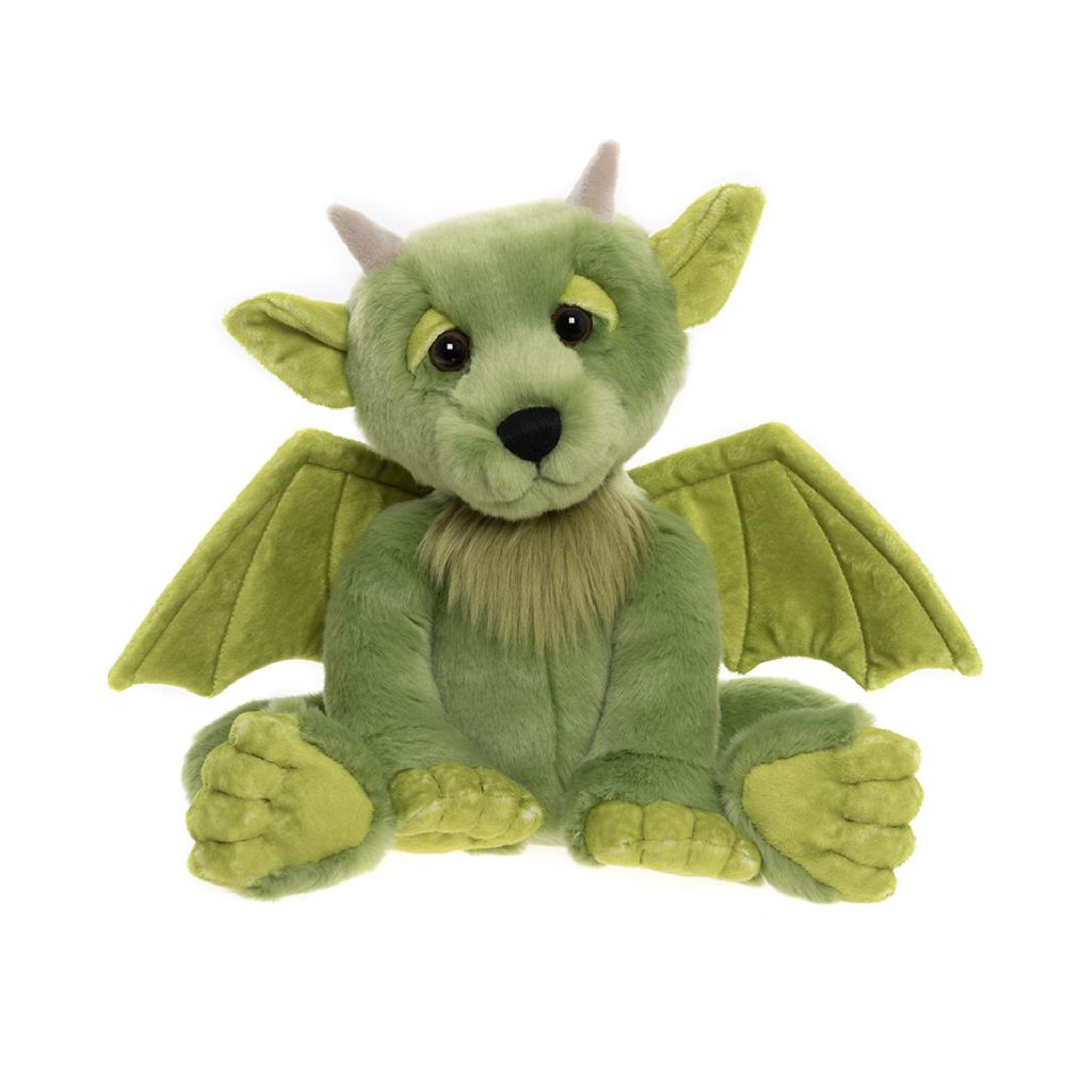 SPIRES 100% PLUSH MOSSY GREEN GARGOYLE BEAR- CHARLIE BEARS UK