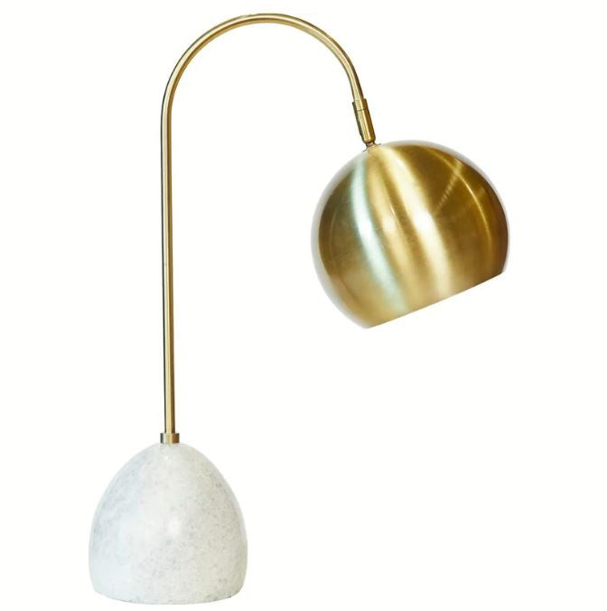AMELIA TABLE LAMP - MARBLE AND BRASS