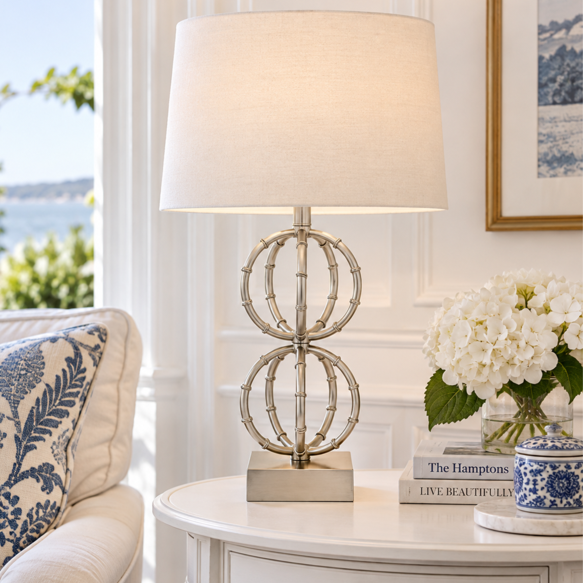 ALICE TABLE LAMP - ANTIQUE SILVER