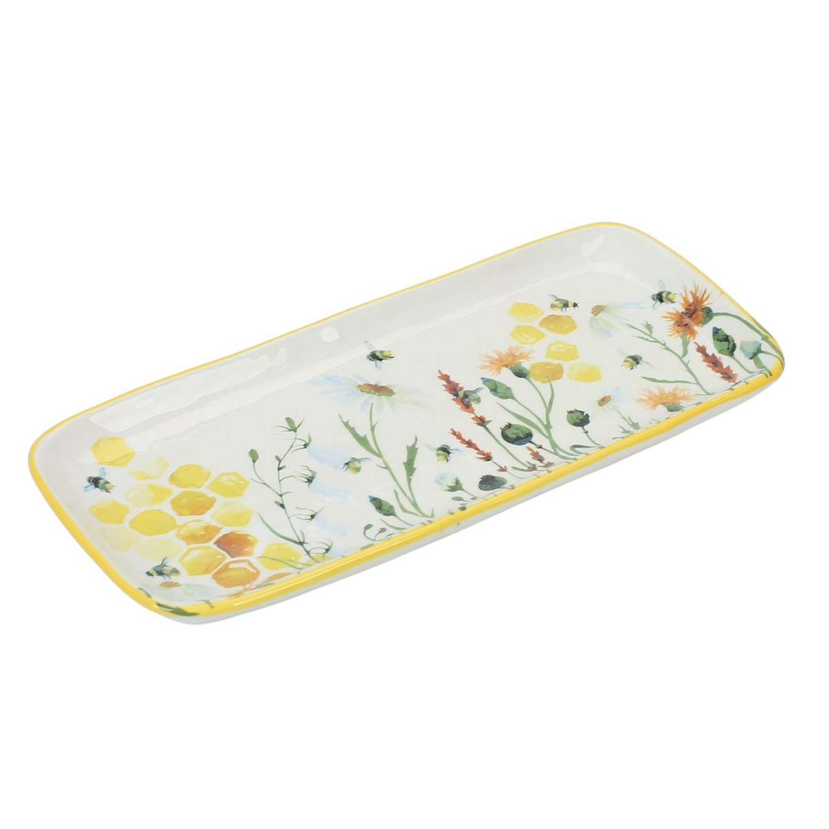 BEE MEADOW PLATTER YELLOW