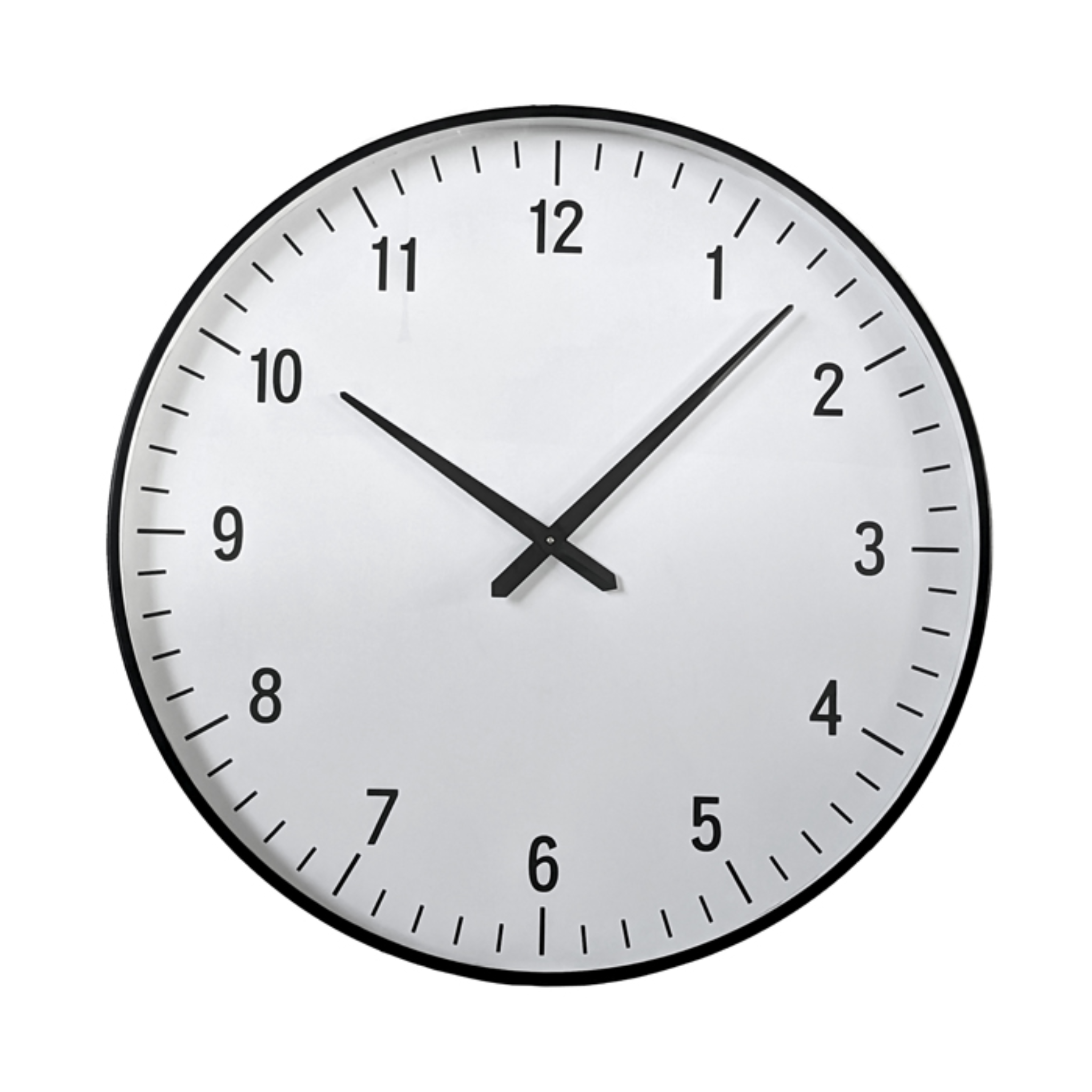 GARRETT IRON 80CM CLOCK CONTEMPORERY BLACK