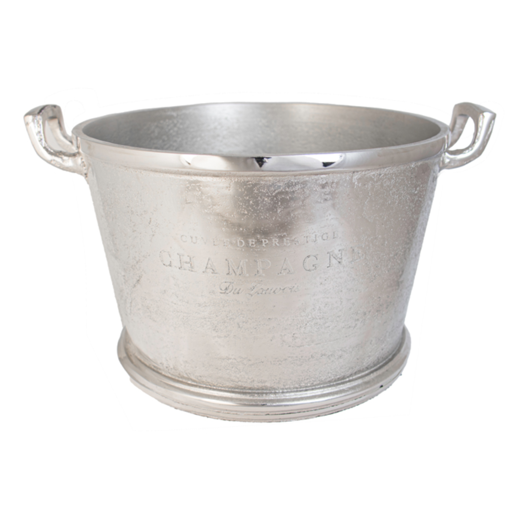 ADAMS ALLOY ROUND ICE BUCKET WITH HANDLES