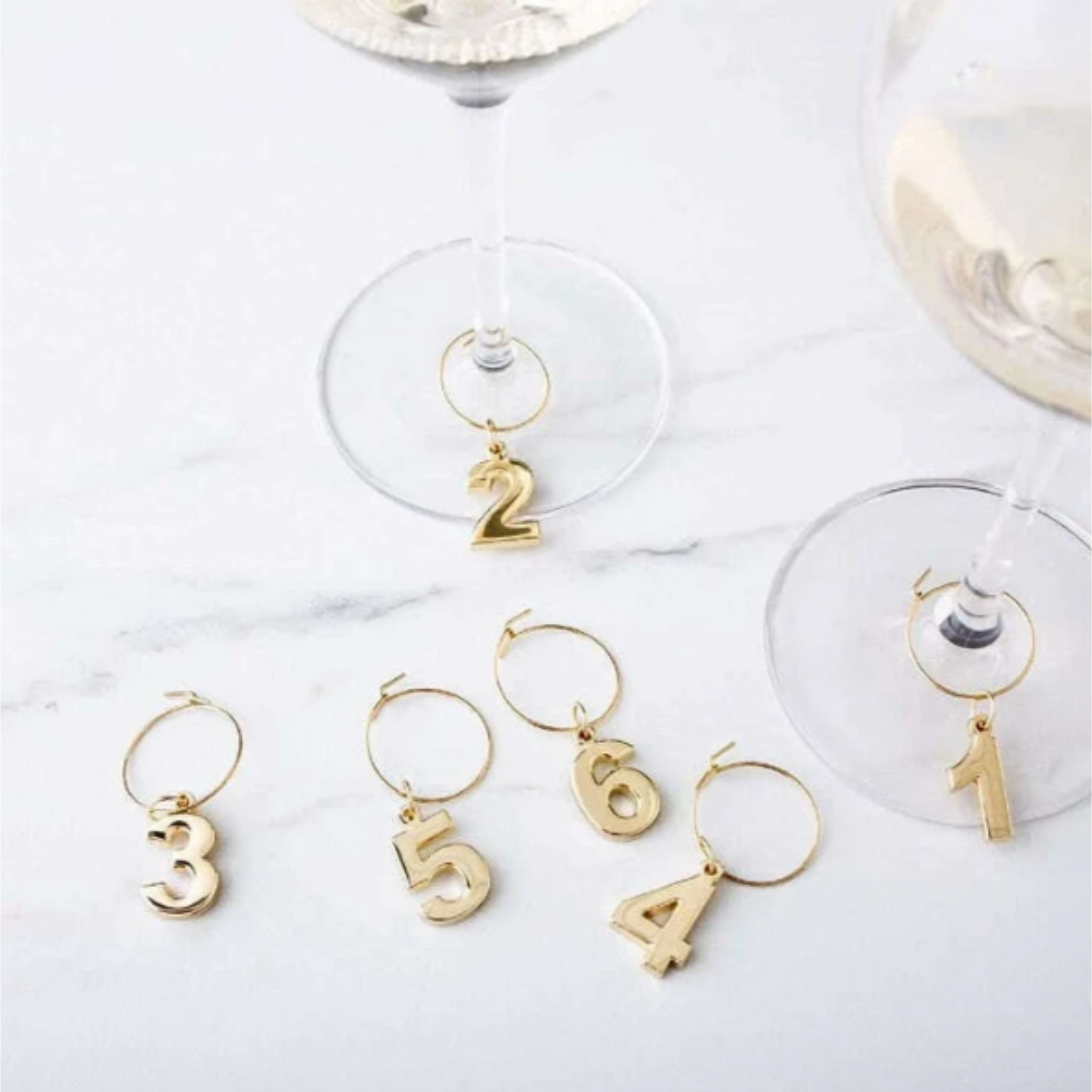 GOLD PLATED WINE CHARMS - VISKI