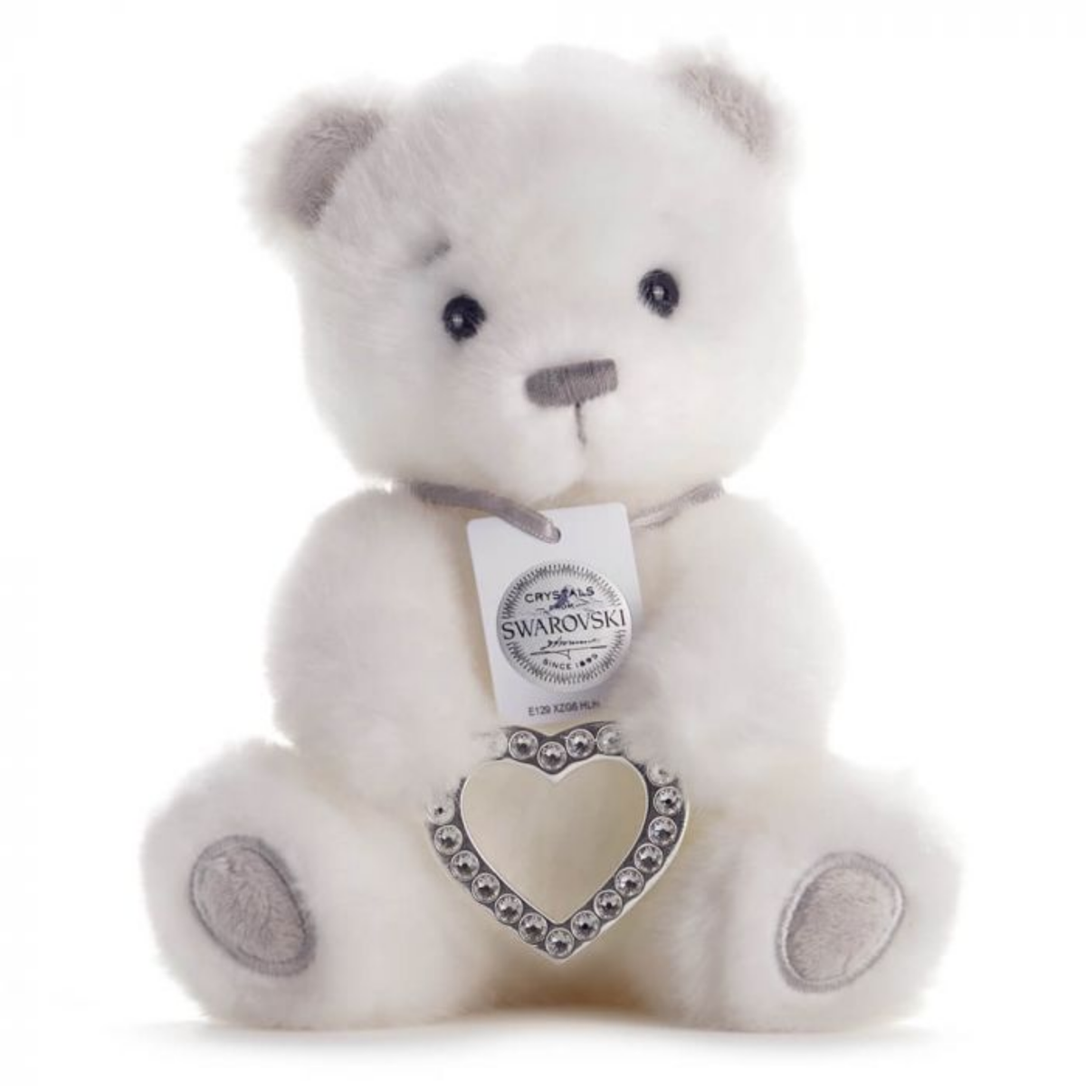 BAILEY BEAR MEDIUM HEART - SWAROVSKI CRYSTAL