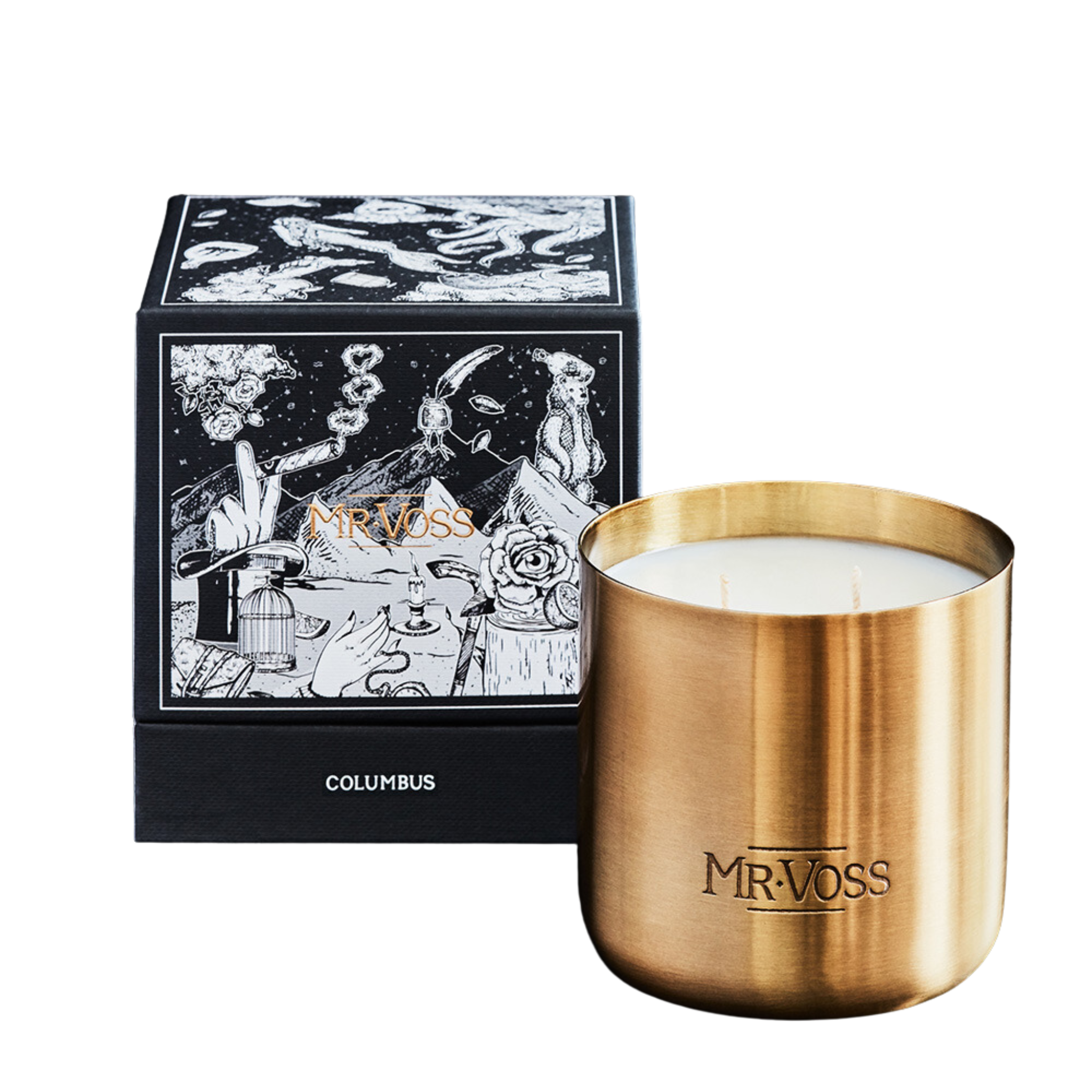 MR VOSS DOUBLE WICK CANDLE - COLUMBUS