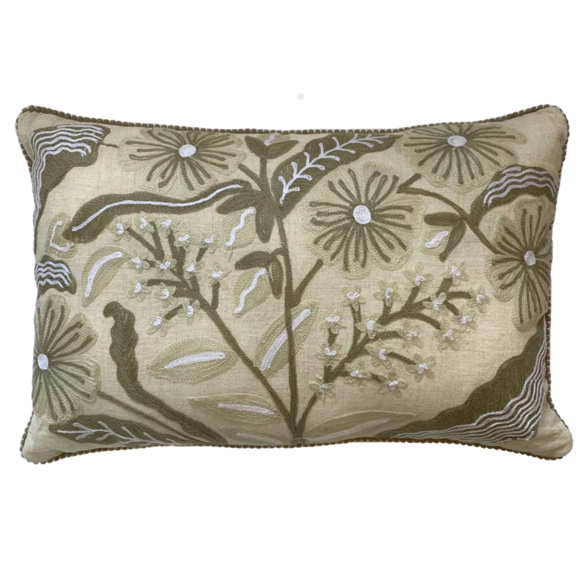 LINEN DAISY NATURAL LUMBER CUSHION