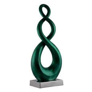 EMERALD ENTWINED SCULPTURE 52CM