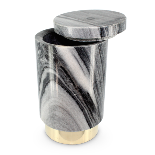 AVA CHAMPAGNE CHILLER - SMOKEY MARBLE / POLISHED BRASS