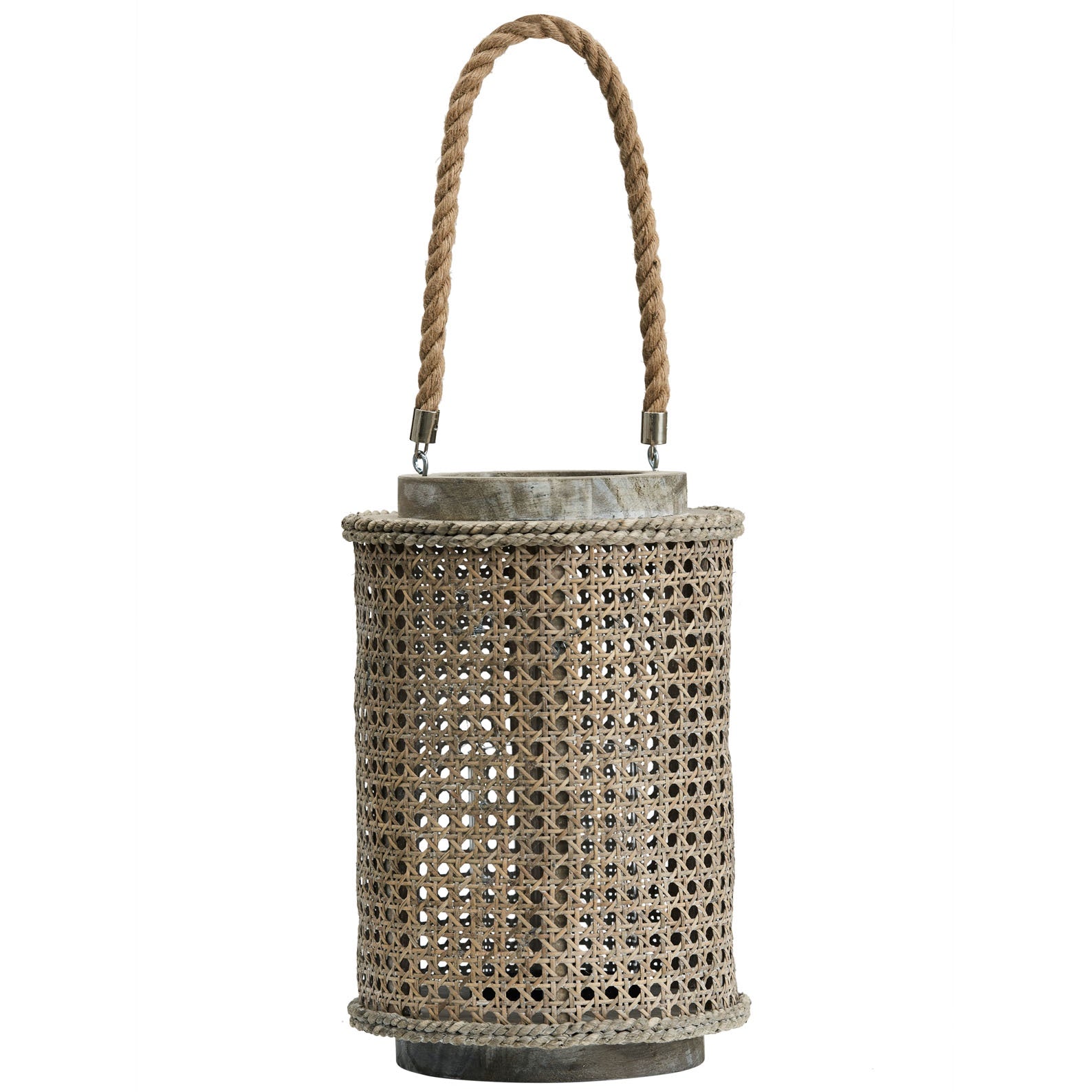 RATTAN HANDCRAFTED LANTERN - 37cmH