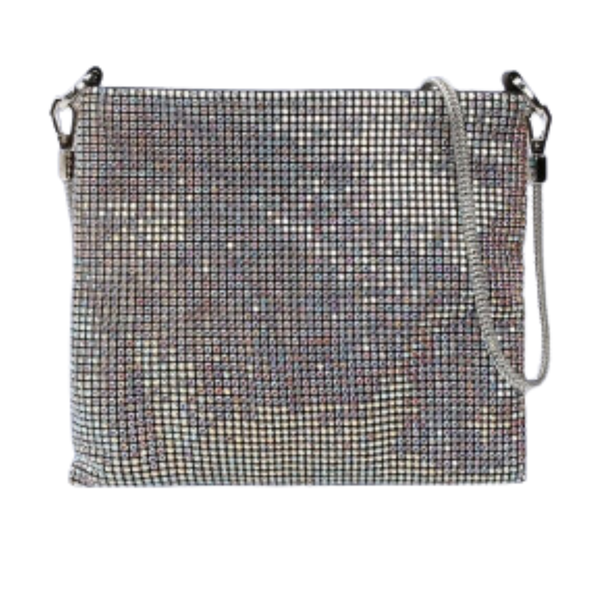 GLOMESH STYLE CROSS BODY BAG - SILVER