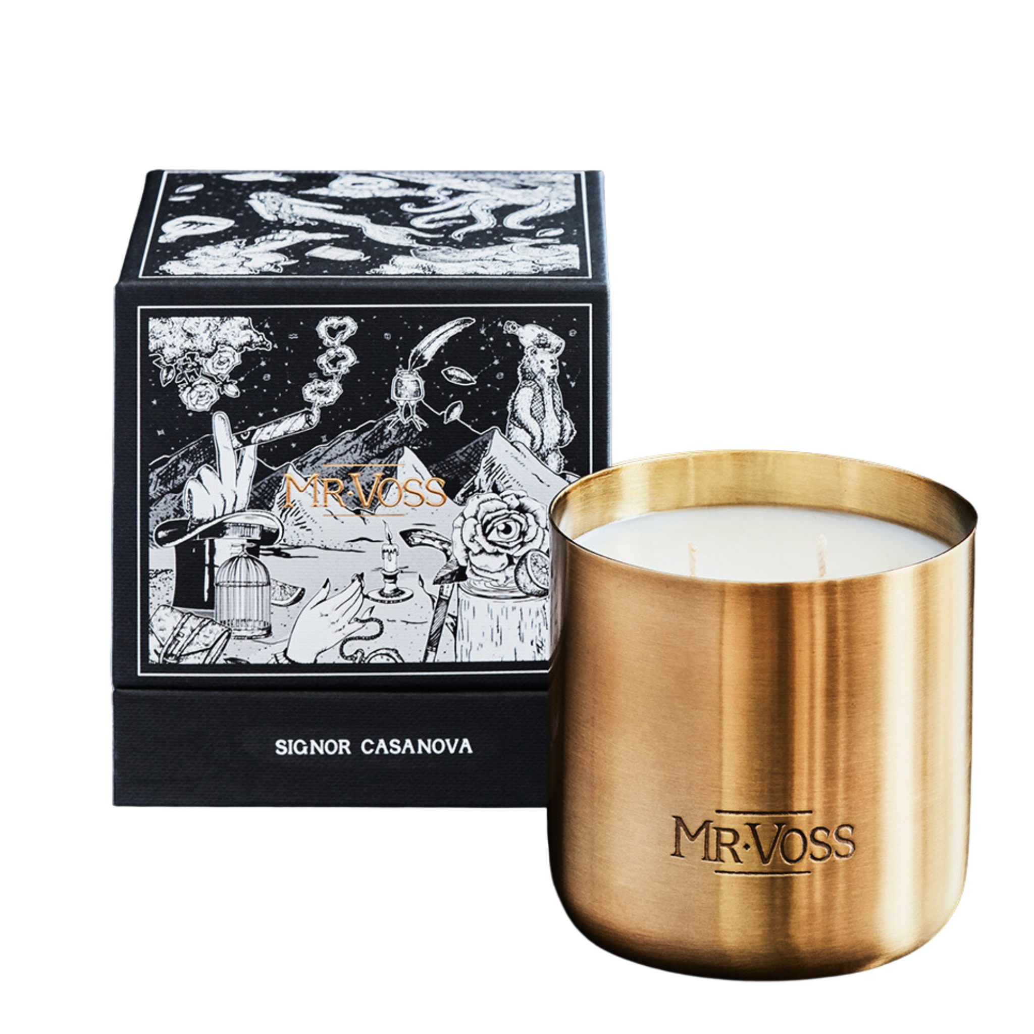 MR VOSS DOUBLE WICK CANDLE - SIGNOR CASANOVA