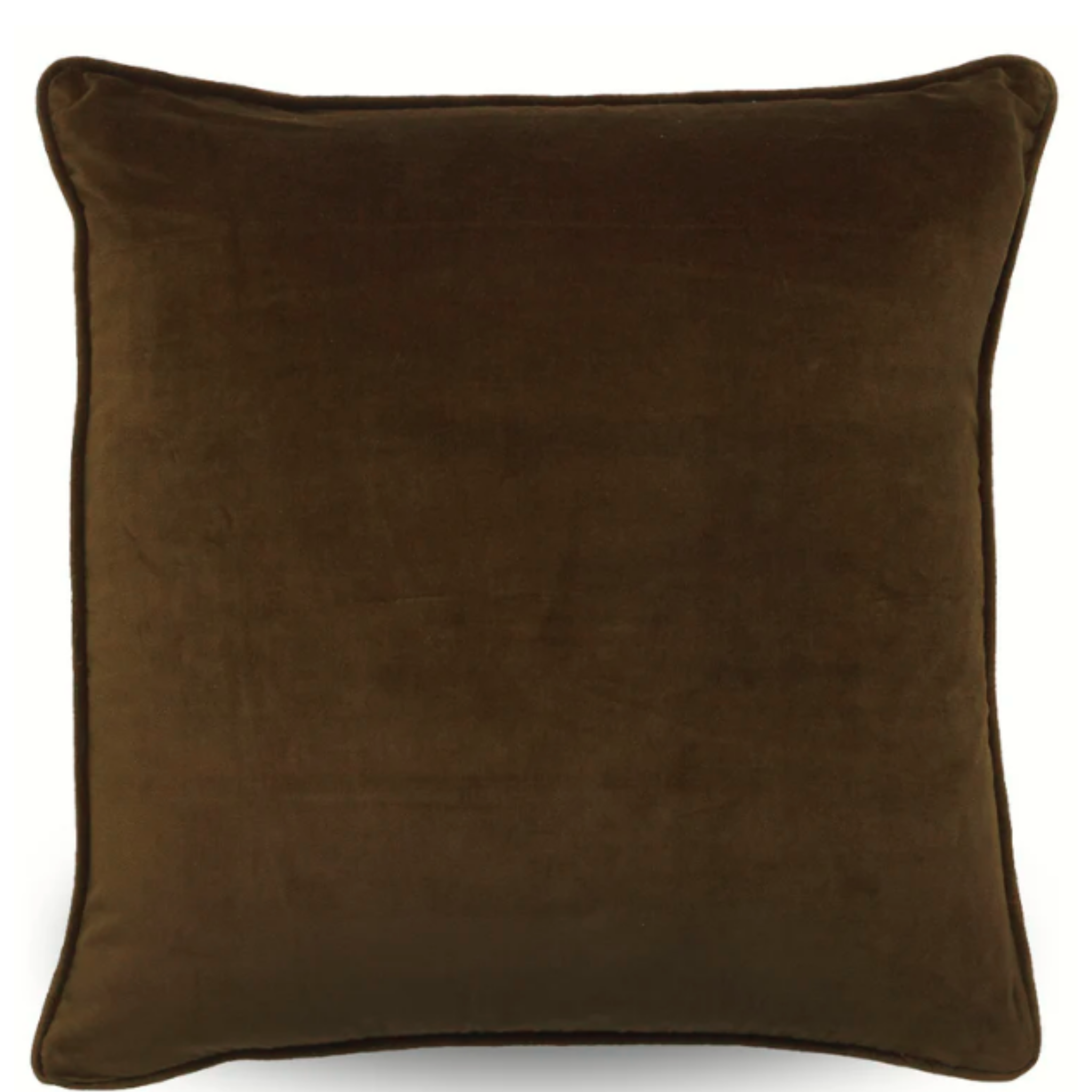 CLASSIC WALNUT VELVET CUSHION WITH FEATHER INSERT